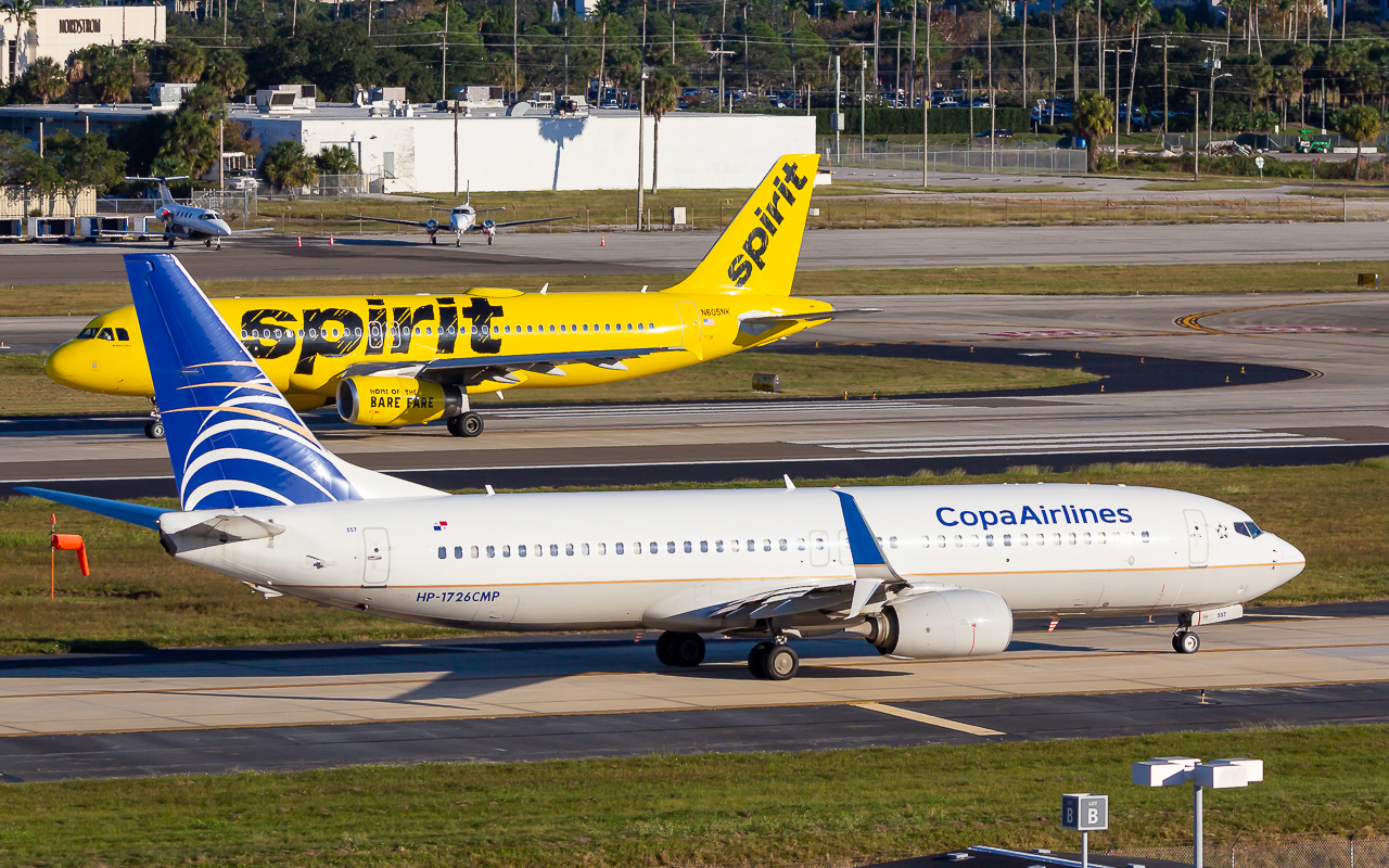 Full size: Copa Airlines Boeing 737-800 HP-1726CMP at Tampa International Airport