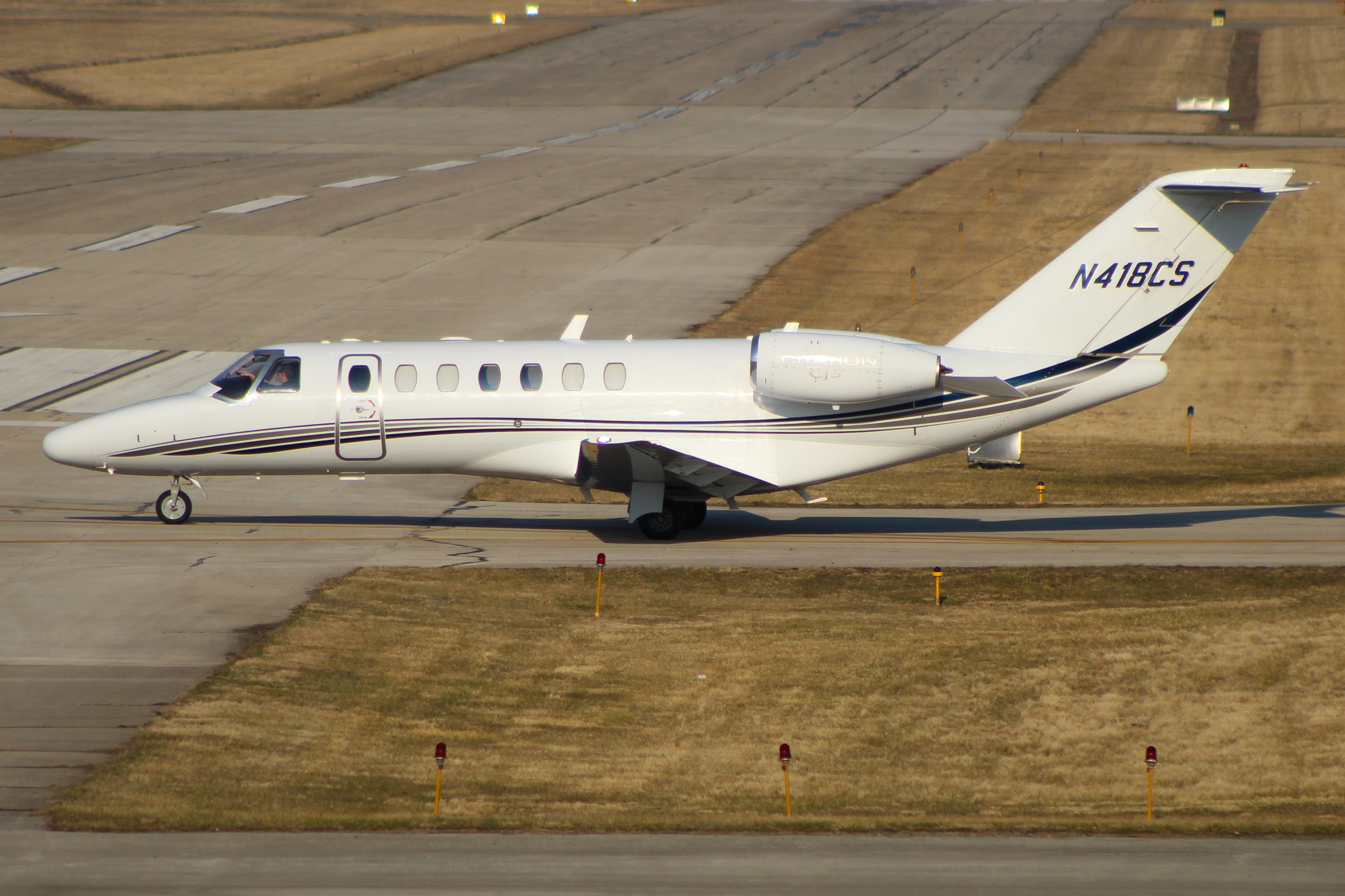 Full size: PRIVATE Cessna Citation CJ3 N418CS at Cincinnati Municipal Airport/Lunken Field