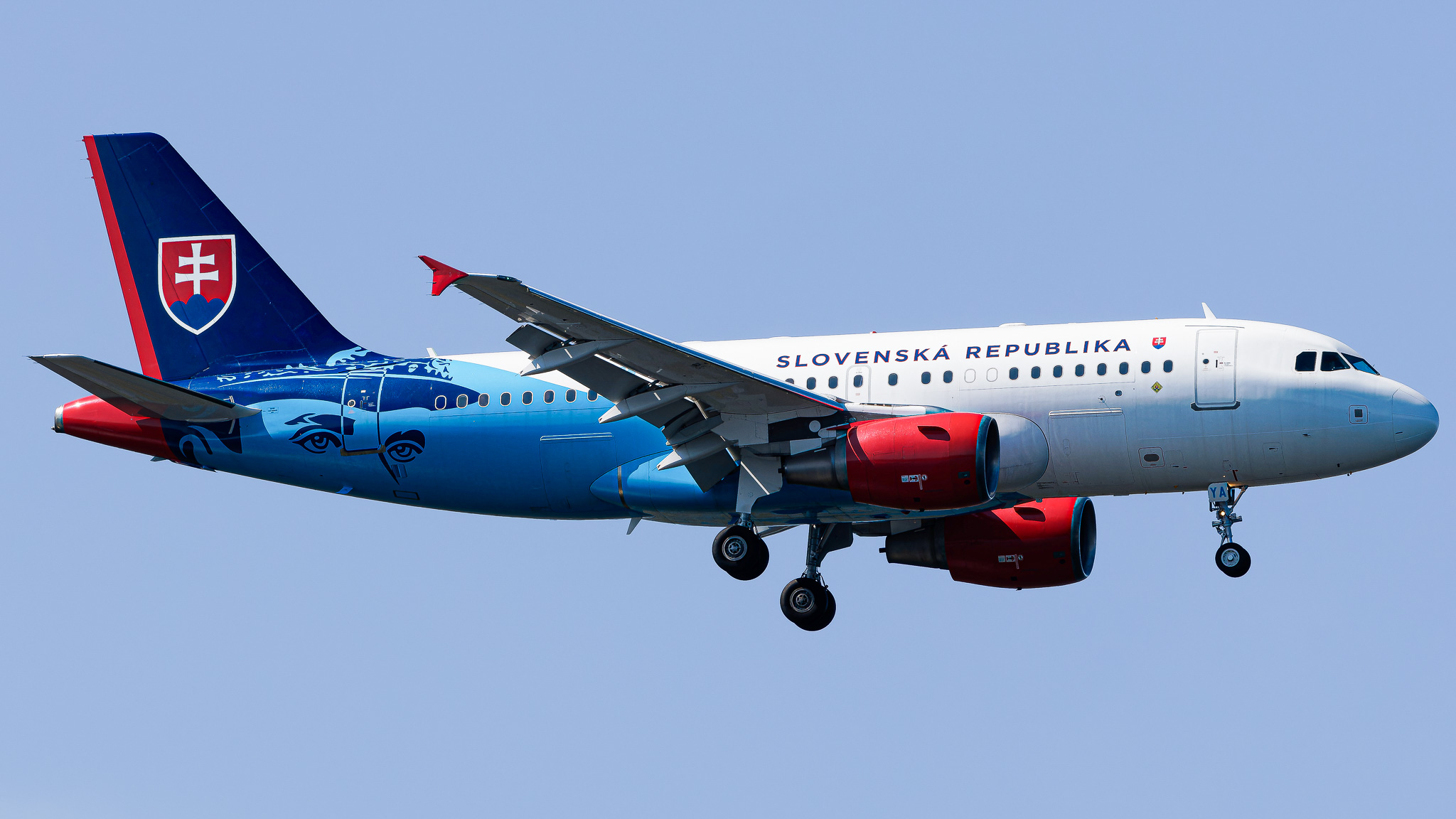 Full size: slovak republic Airbus A319 OM-BYA at John F. Kennedy International Airport