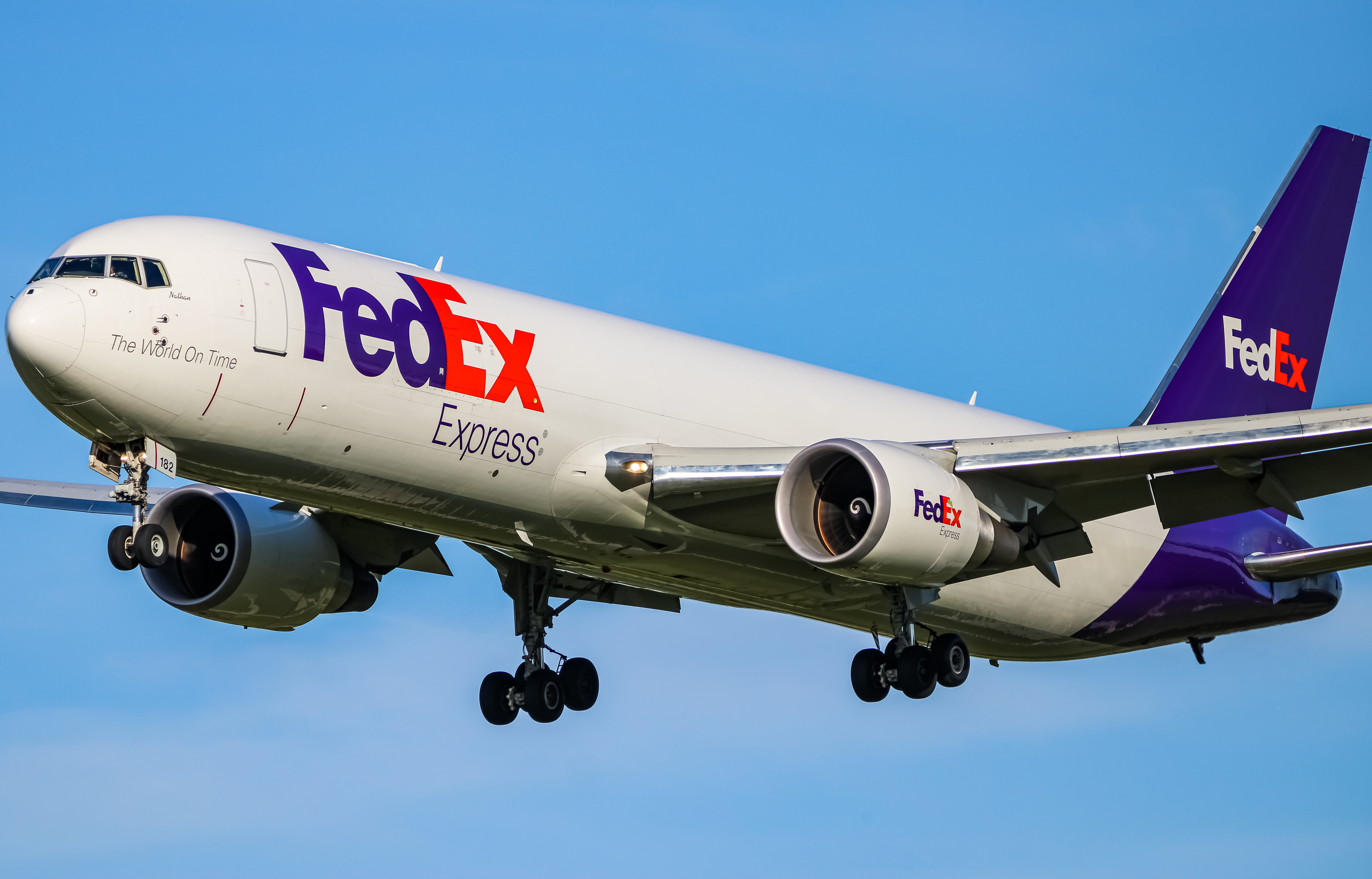 Full size: FedEx Boeing 767-300F N182FE at Baltimore/Washington International Thurgood Marshall Airport