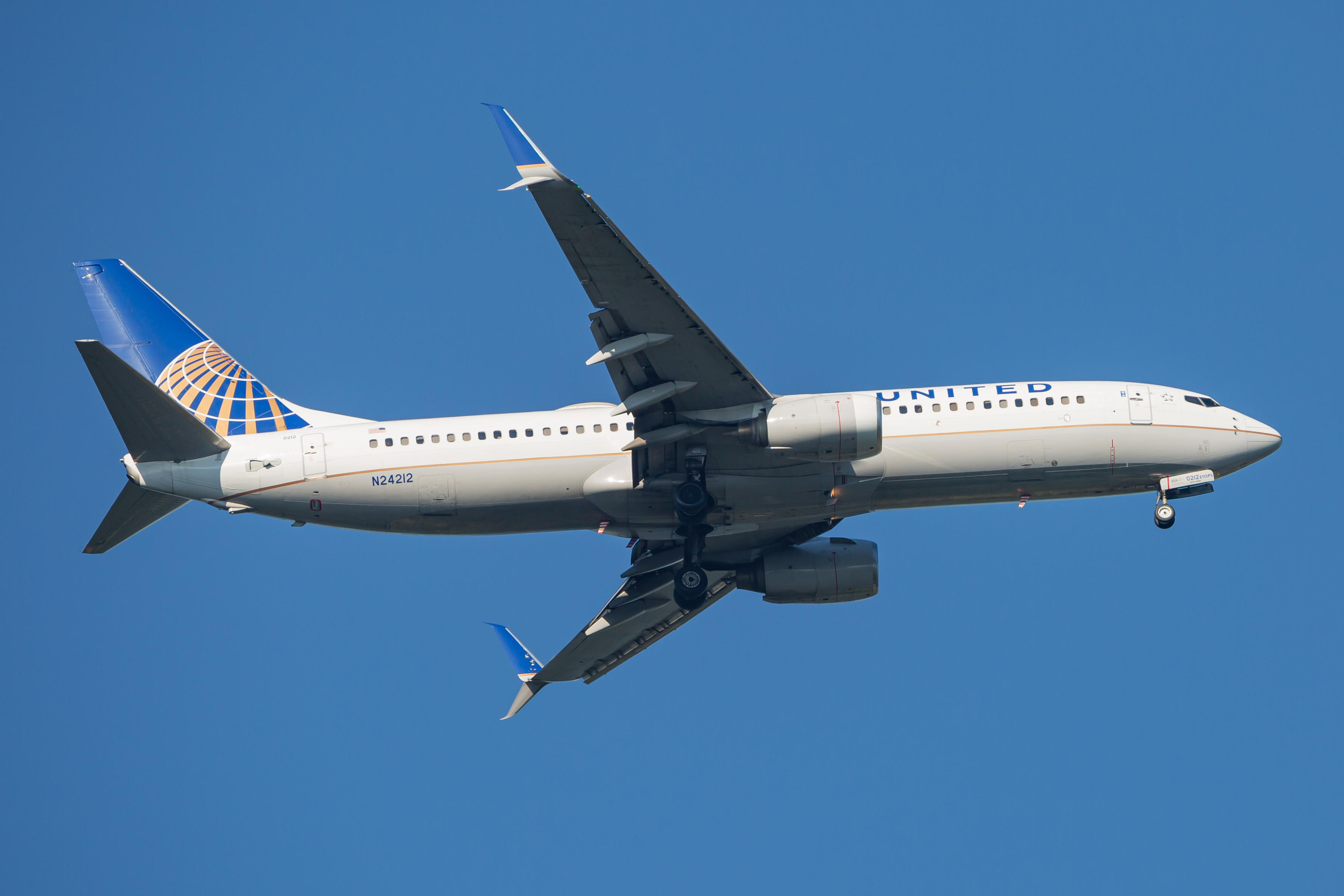 Full size: United Airlines Boeing 737-800 N24212 at Baltimore/Washington International Thurgood Marshall Airport