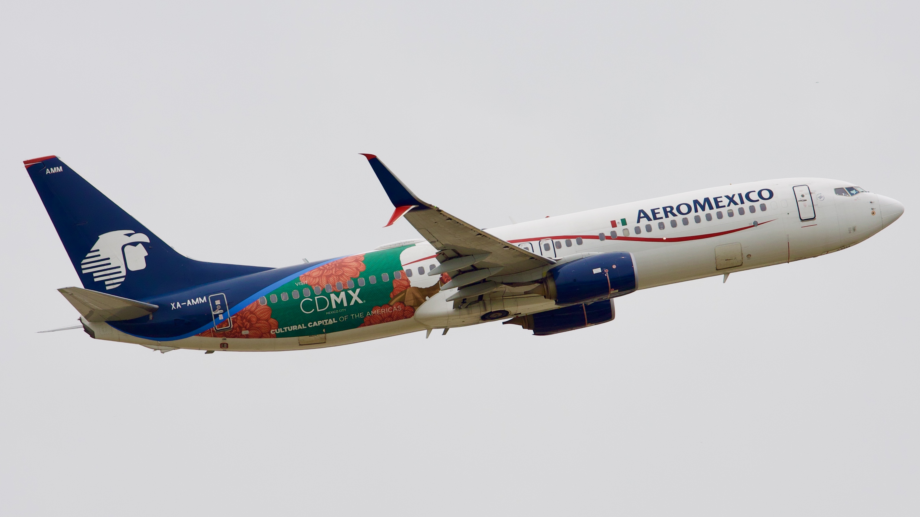 Full size: Aeromexico Boeing 737-800 XA-AMM at Houston-George Bush Intercontinental Airport