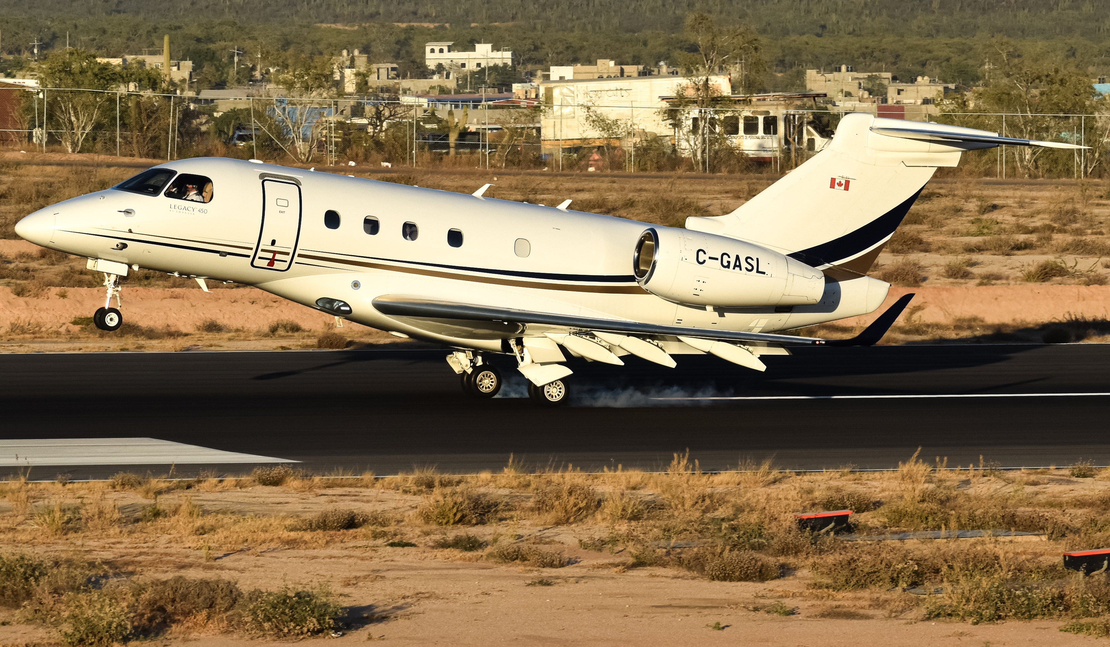 Full size: PRIVATE Embraer Legacy 450 C-GASL at Aeropuerto de Cabo San Lucas Internacional