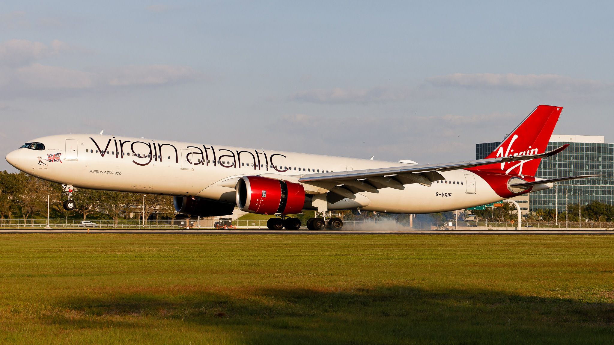 Full size: Virgin Atlantic Airbus A330-900 G-VRIF at Tampa International Airport