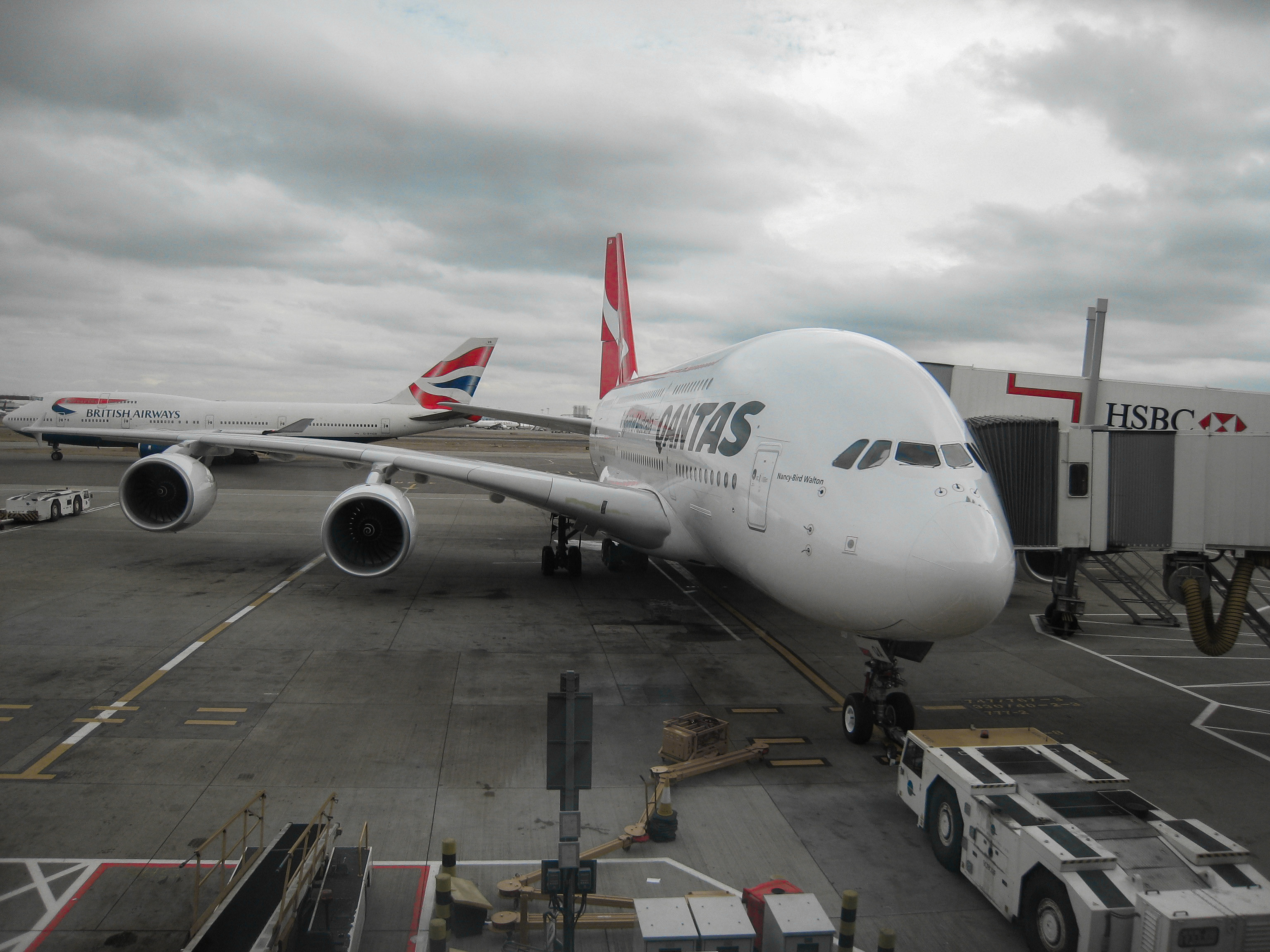 Full size: Qantas Airways Airbus A380-800 VH-OQA at London Heathrow International Airport