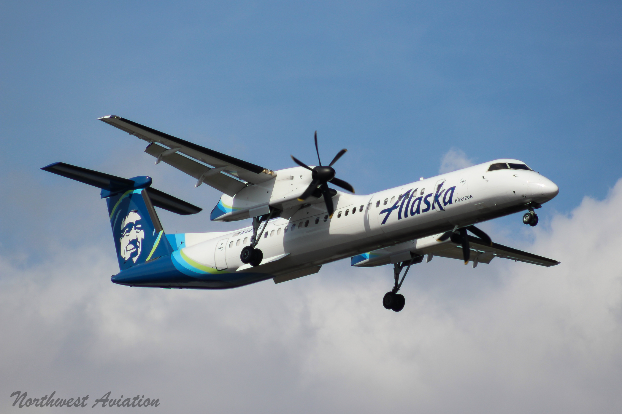 Full size: Horizon Air De Havilland DHC-8 N446QX at Seattle-Tacoma International Airport