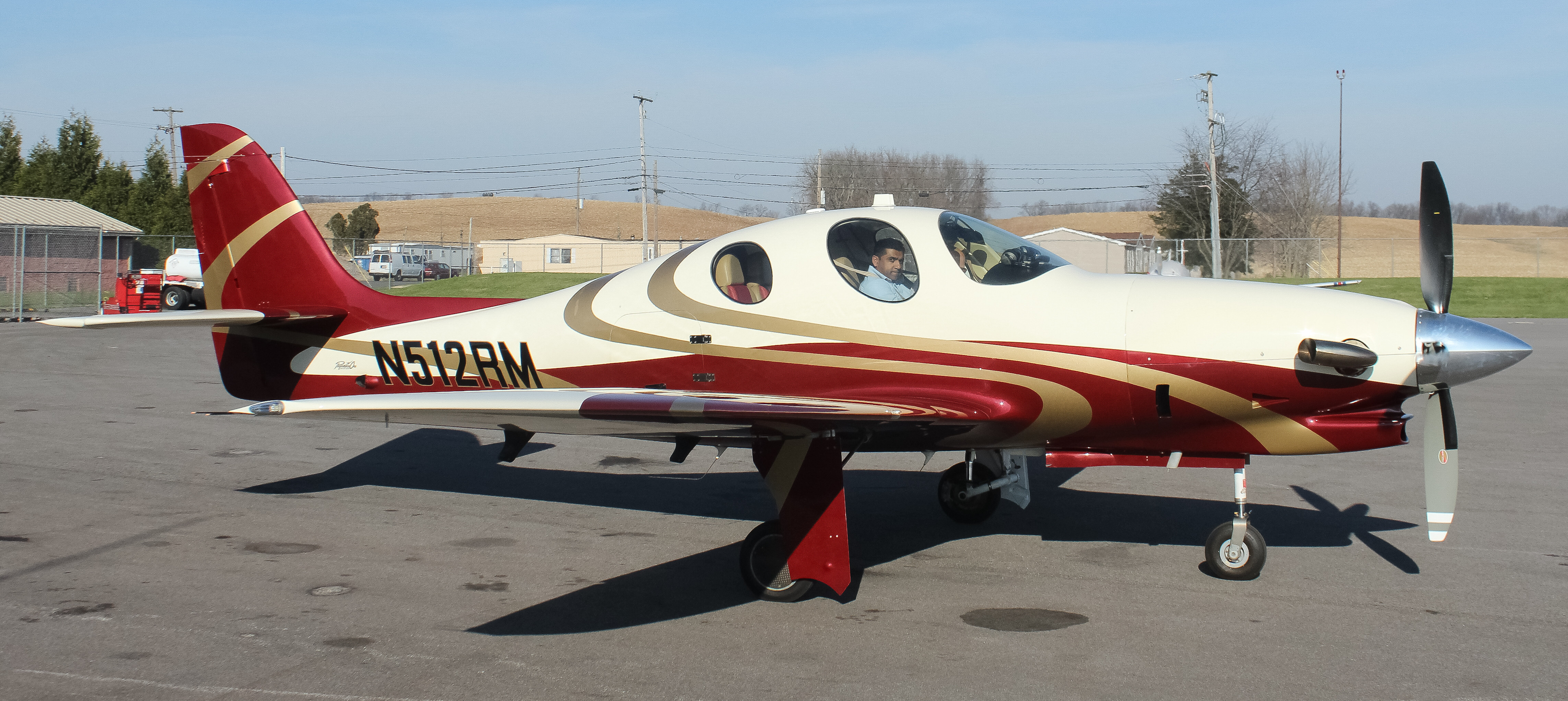 Full size: PRIVATE Lancair Evolution  N512RM at York Airport
