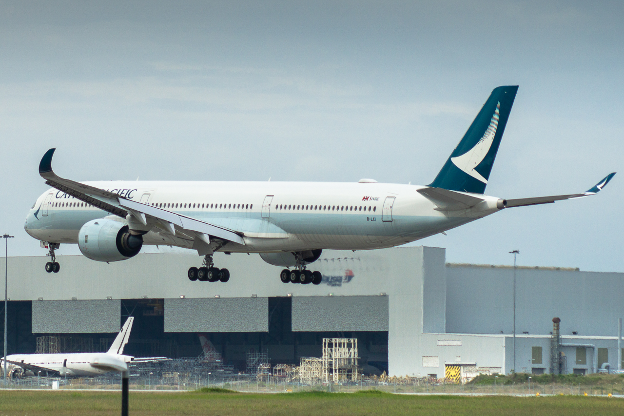 Full size: Cathay Pacific Airbus A350-1000 B-LXI at Kuala Lumpur International Airport