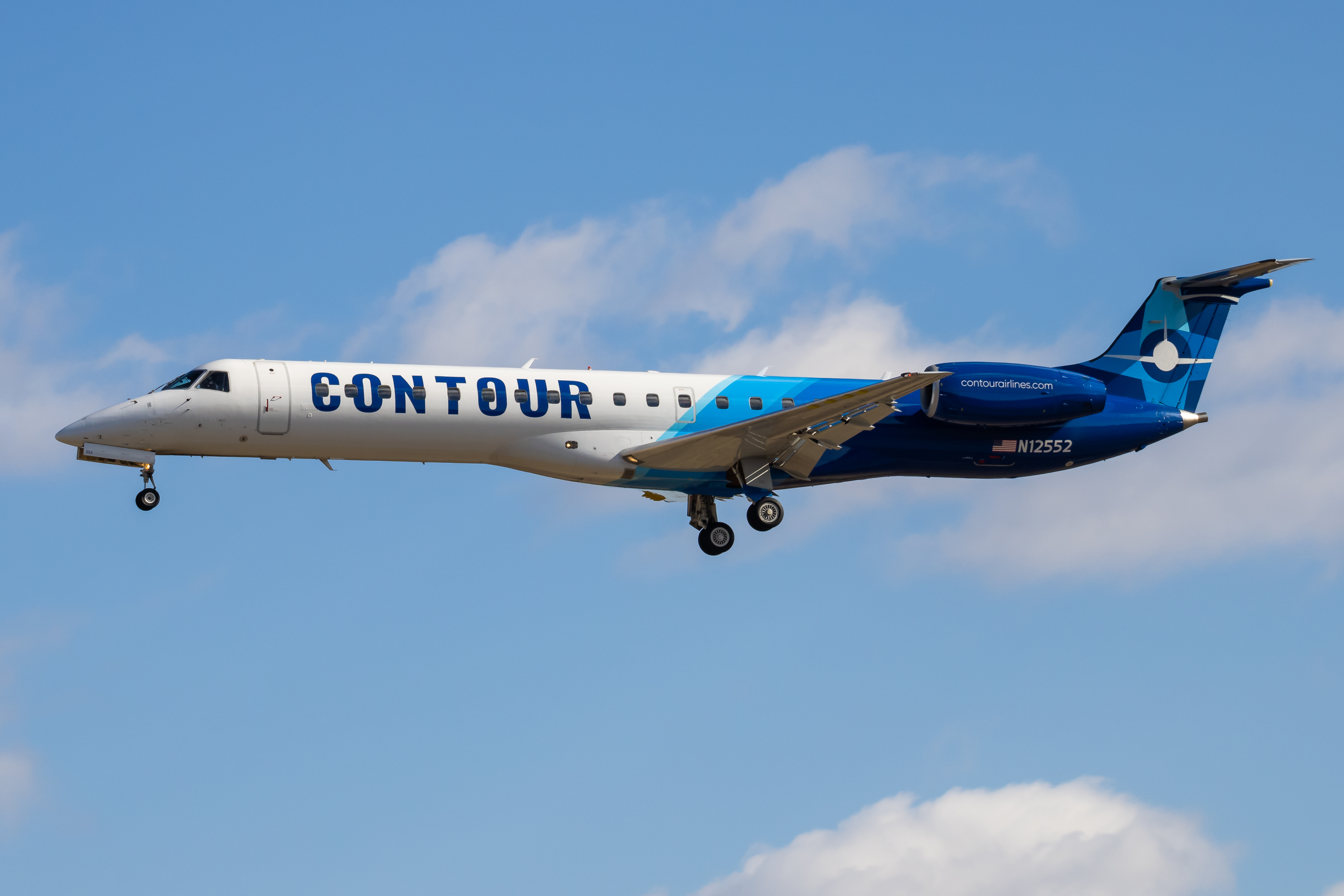 Full size: Contour Aviation Embraer E145 N12552 at Baltimore/Washington International Thurgood Marshall Airport