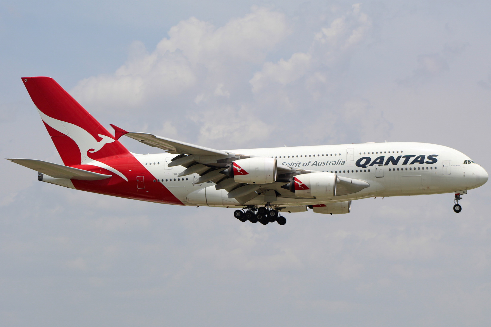 Full size: Qantas Airways Airbus A380-800 VH-OQI at Austin-Bergstrom International Airport