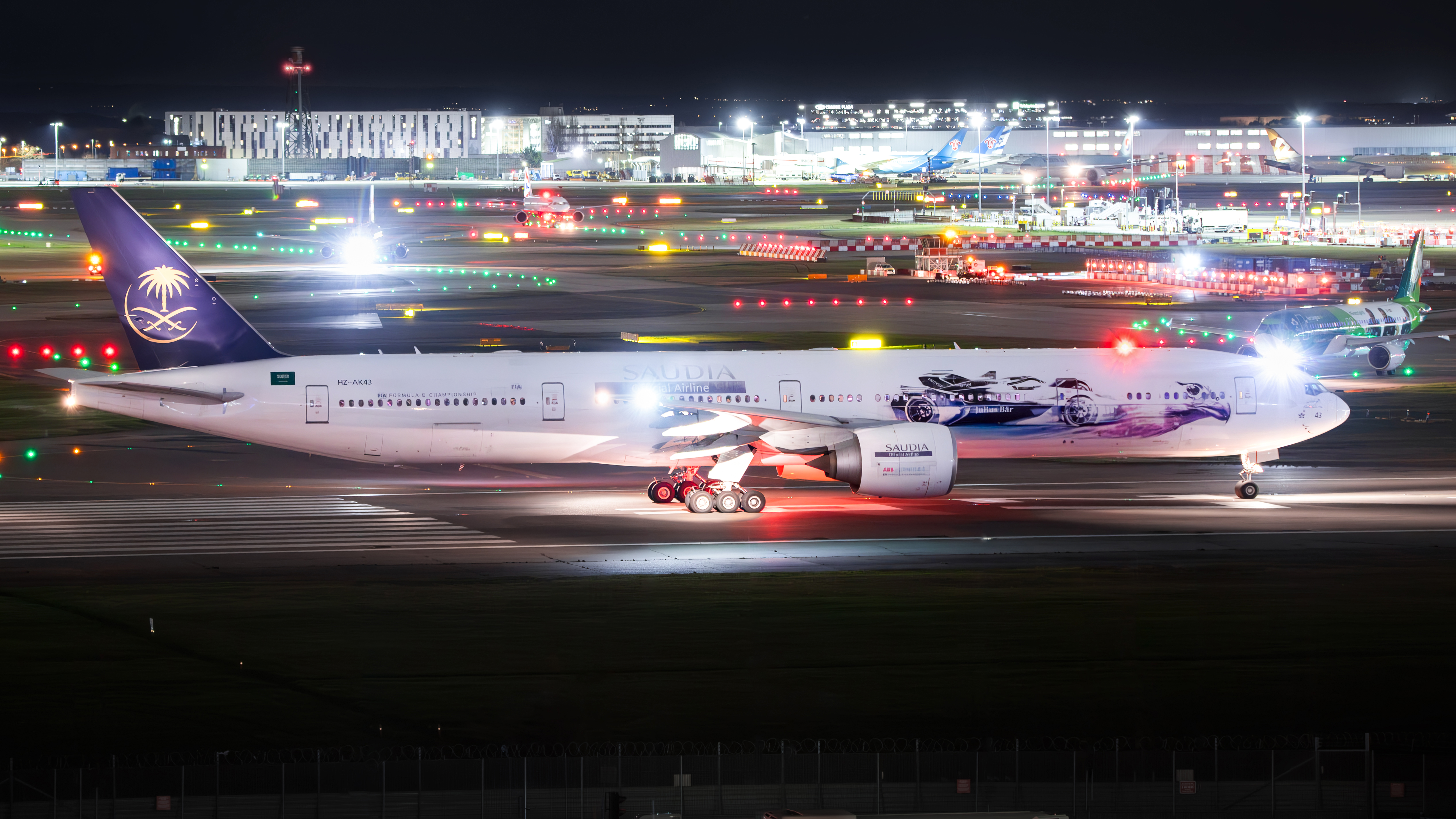 Full size: Saudia Boeing 777-300ER HZ-AK43 at London Heathrow International Airport