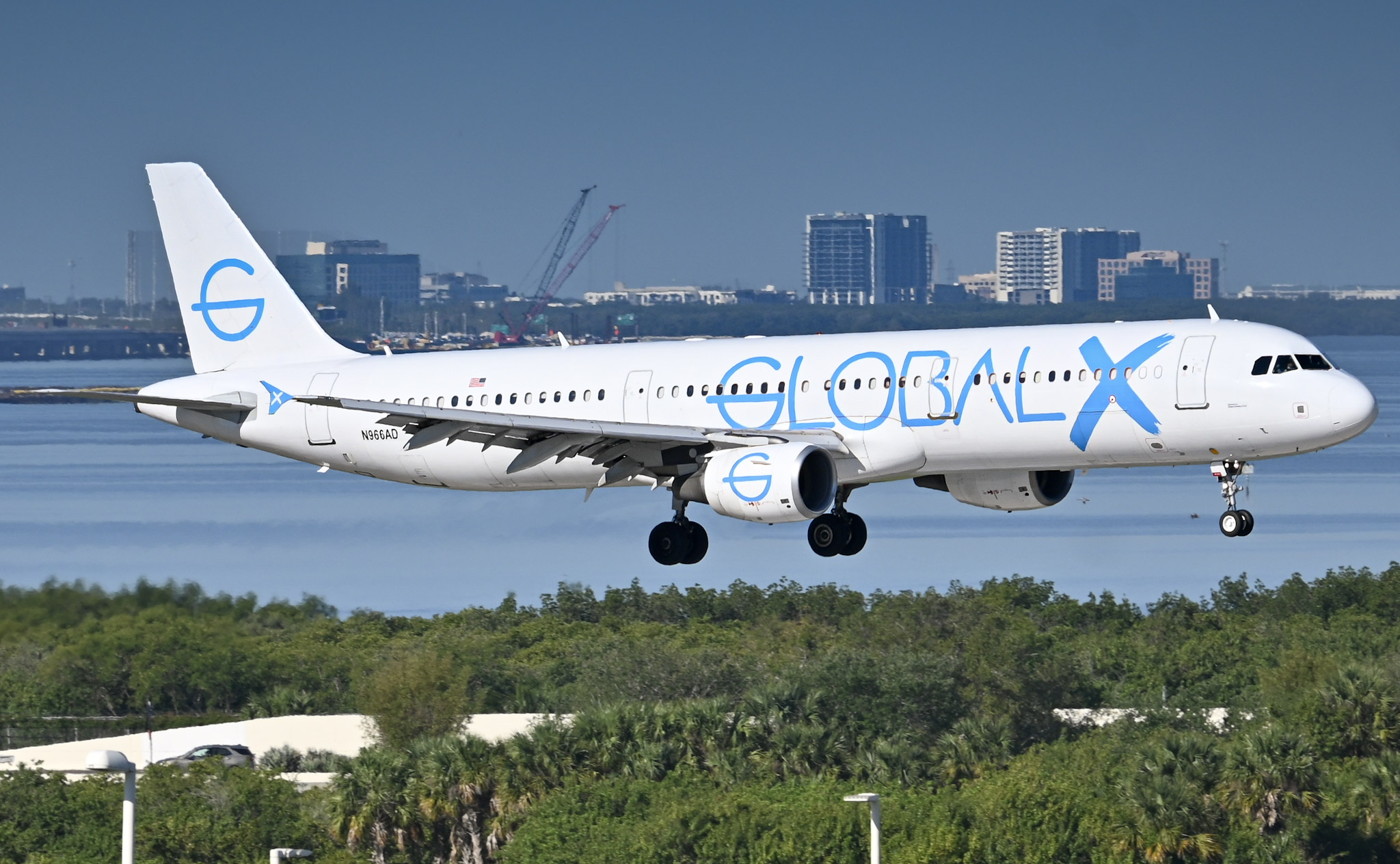 Full size: Global X Airbus A321-200 N966AD at Tampa International Airport