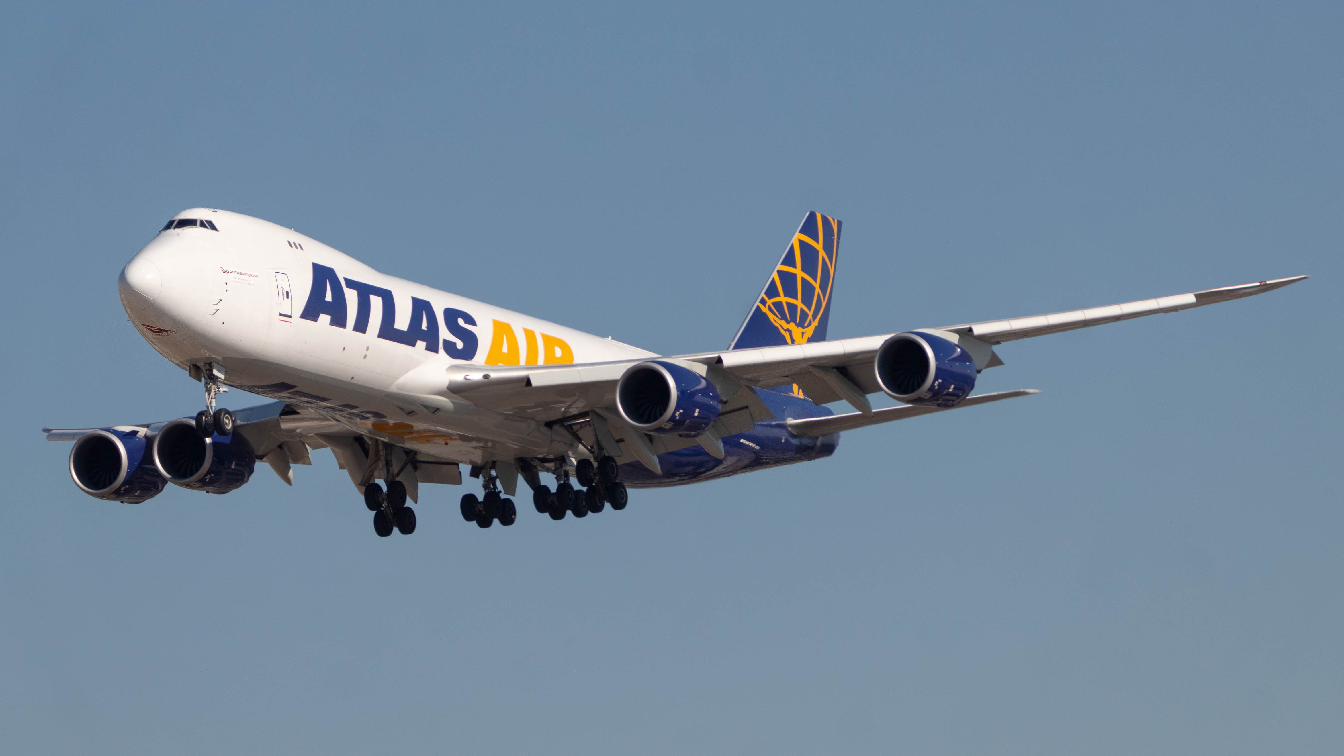 Full size: Atlas Air Boeing 747-8F N854GT at Los Angeles International Airport