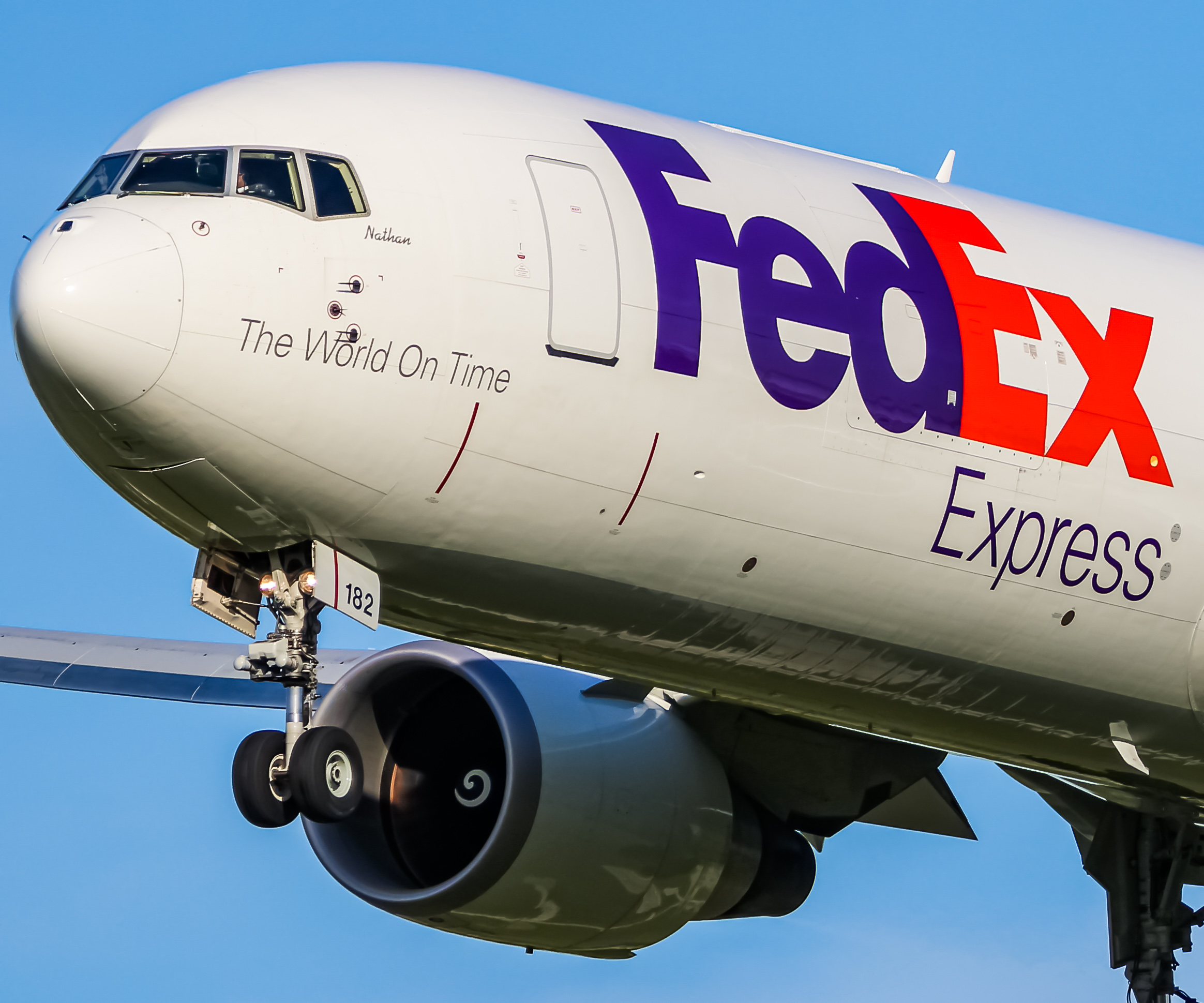 Full size: FedEx Boeing 767-300F N182FE at Baltimore/Washington International Thurgood Marshall Airport
