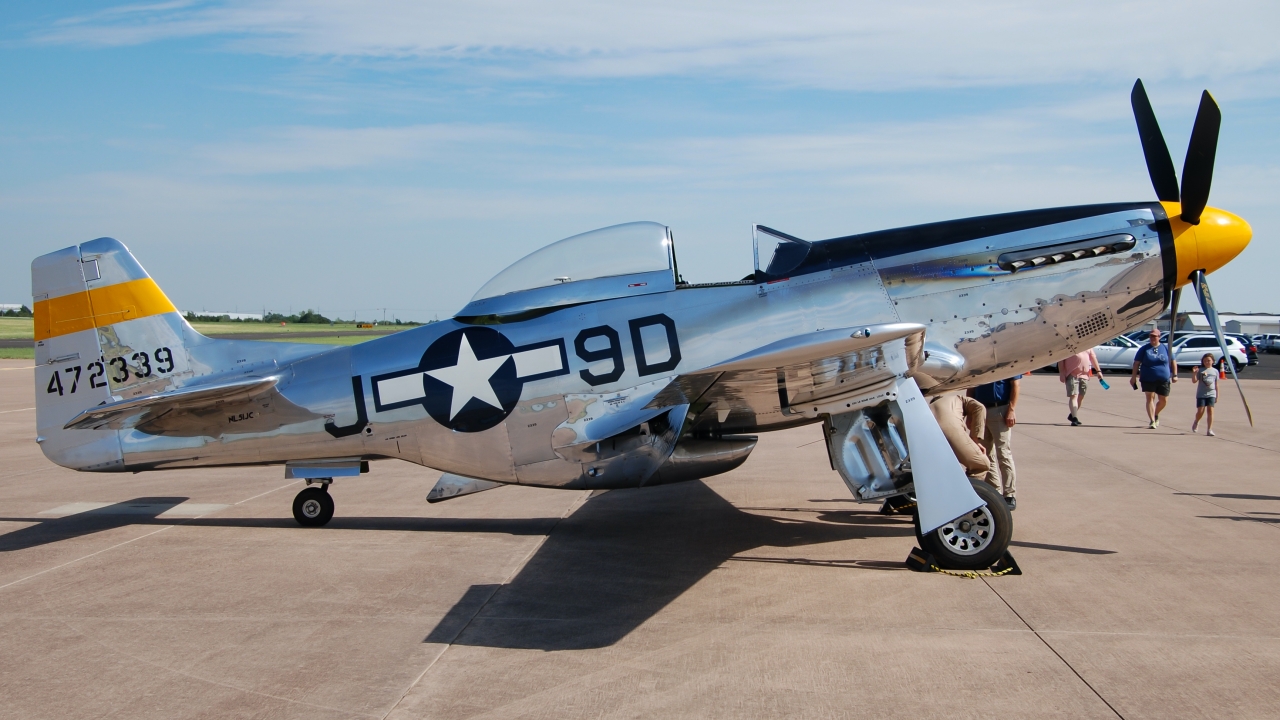 Full size: PRIVATE North American P-51 Mustang NL51JC at Norman University of Oklahoma Westheimer Airport