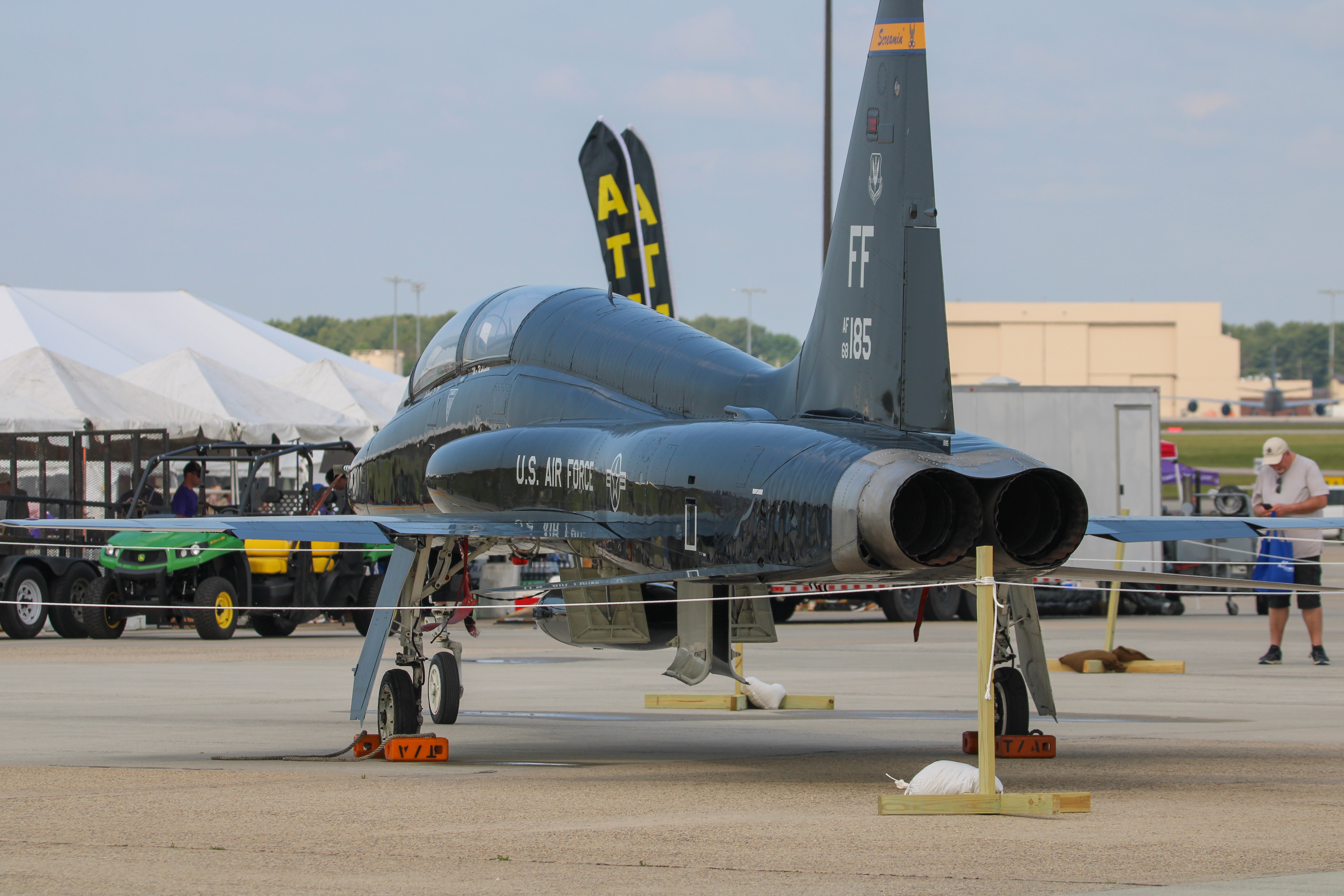 Full size: USAF - United States Air Force Northrop T-38 Talon 68-8185 at McGuire Field (Joint Base Mc Guire Dix Lakehurst) Airport