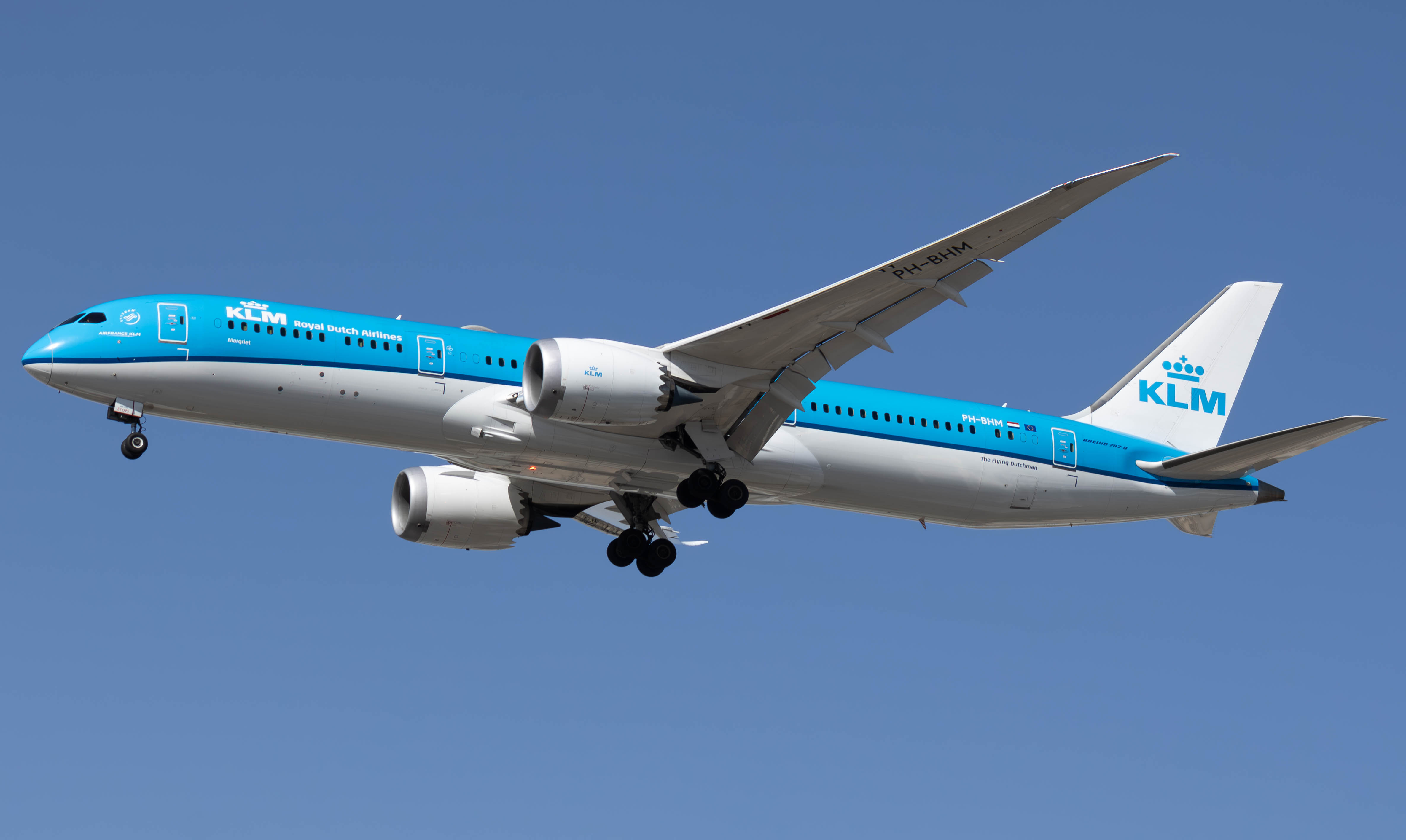 Full size: KLM Boeing 787-9 PH-BHM at Harry Reid International Airport