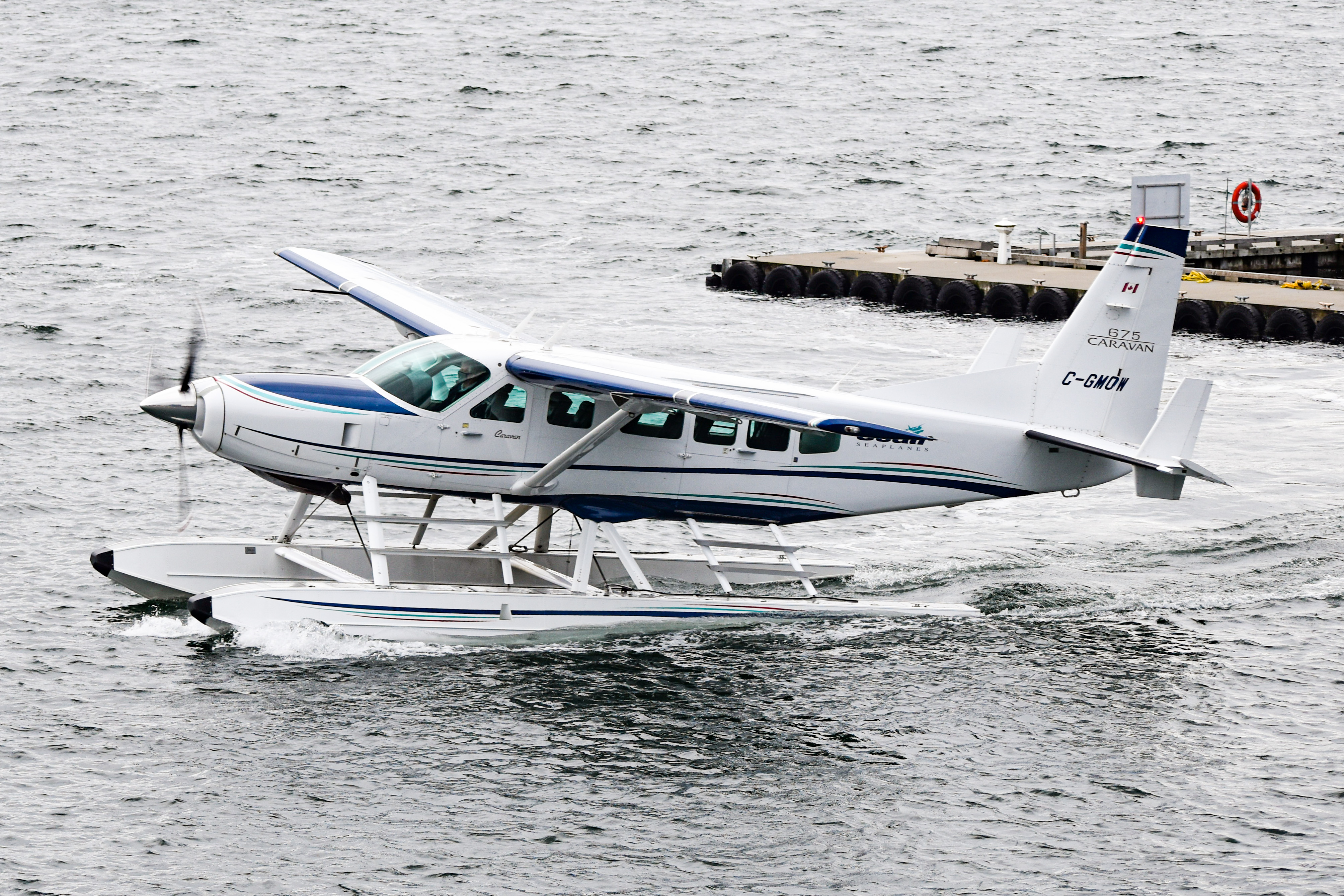 Full size: Seair Cessna 208 Grand Caravan C-GMOW at Vancouver Harbour Water Airport