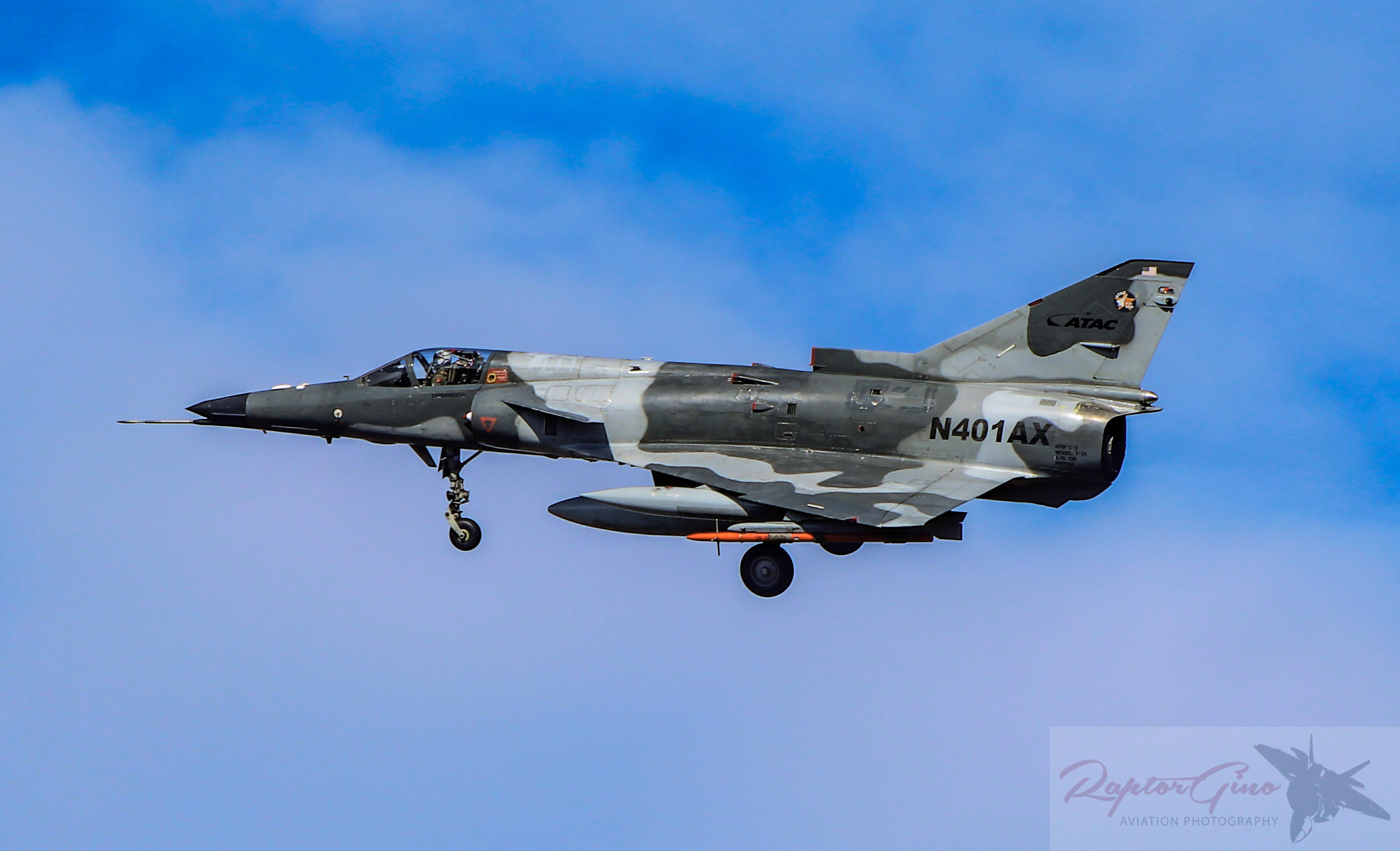 Full size: ATAC IAI Kfir C-1 N401AX at Newport News/Williamsburg International Airport