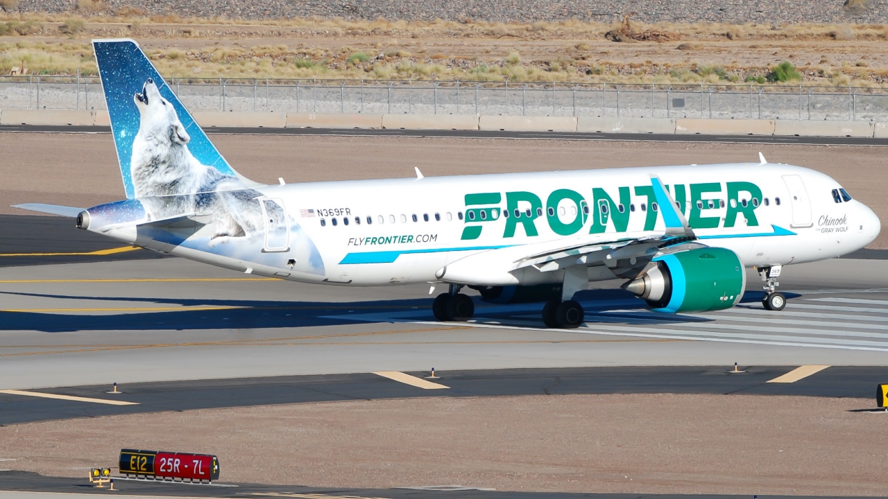 Full size: Frontier Airlines Airbus A320NEO N369FR at Phoenix Sky Harbor International Airport