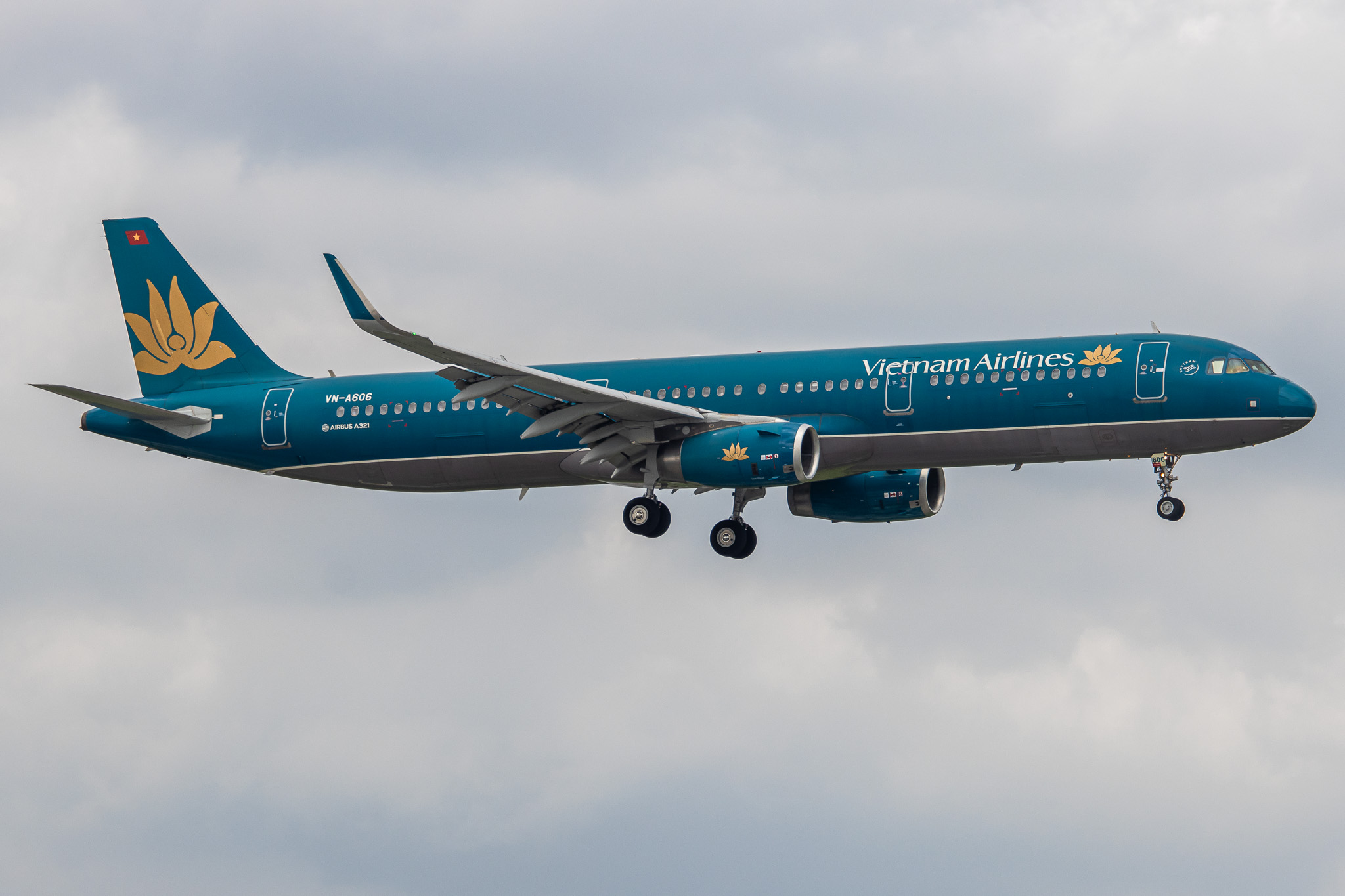 Full size: Vietnam Airlines Airbus A321-200 VN-A606 at Tan Son Nhat International Airport