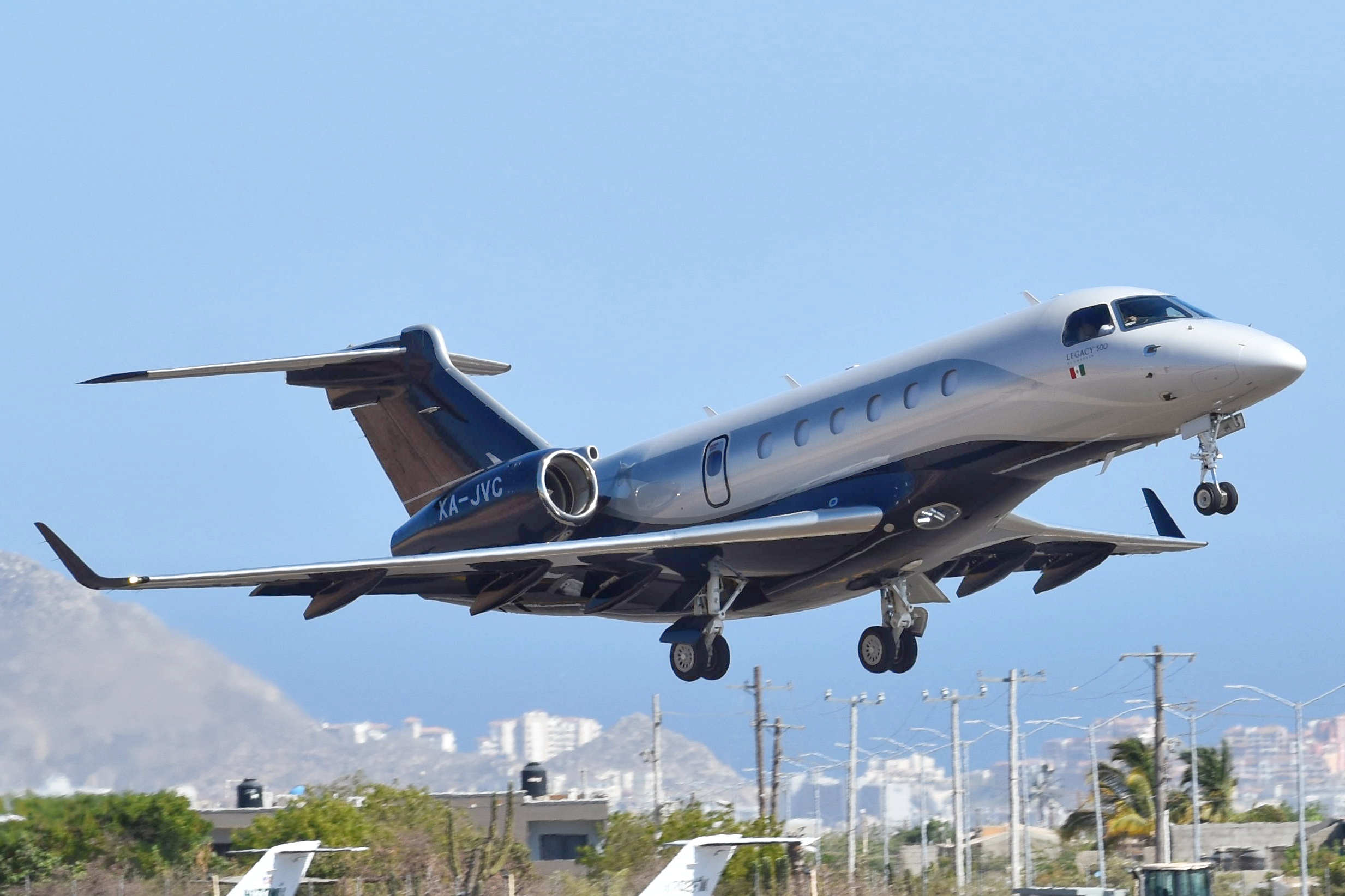 Full size: PRIVATE Embraer Legacy 500 XA-JVC at Aeropuerto de Cabo San Lucas Internacional