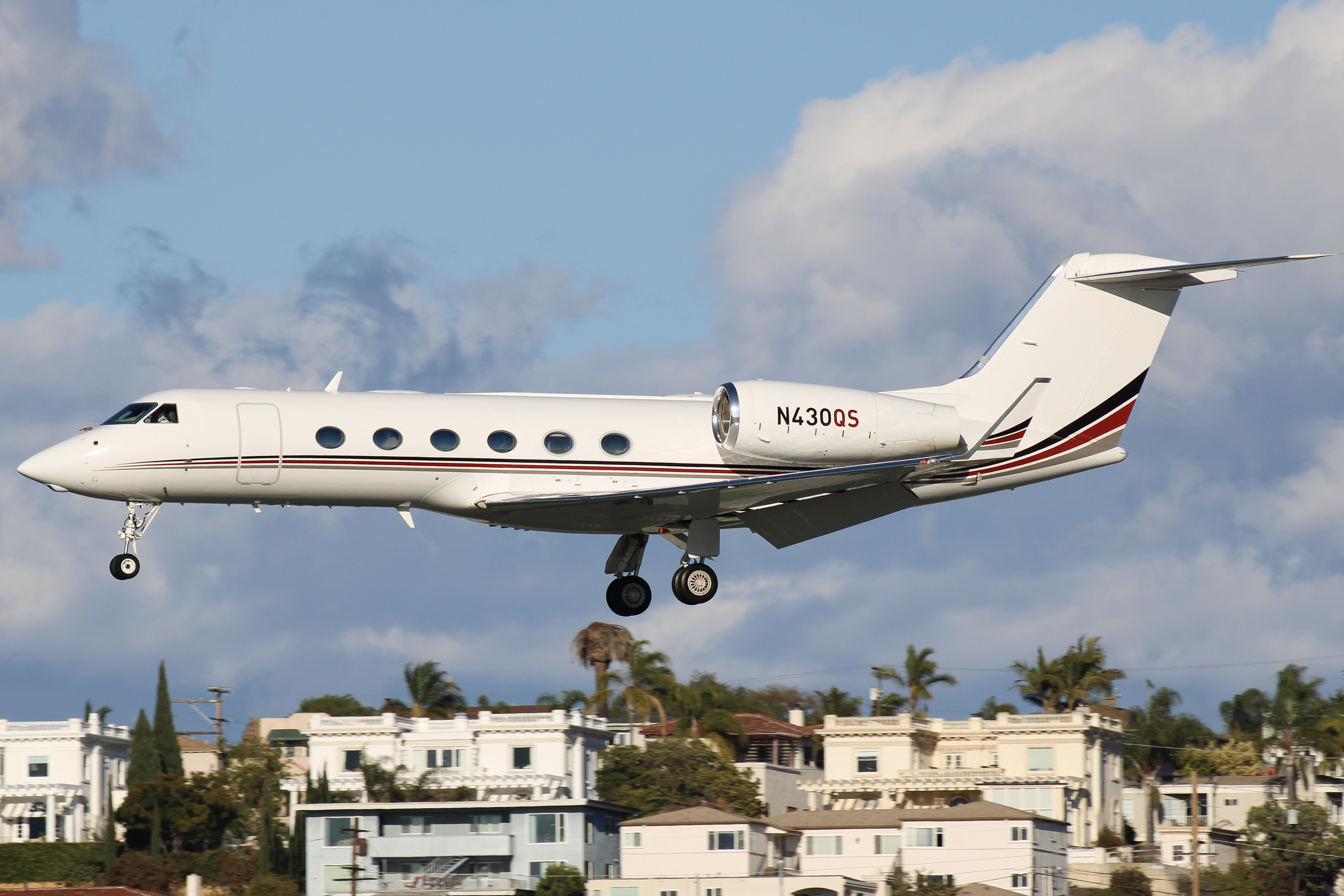 Full size: NetJets Gulfstream IV N430QS at San Diego International Airport