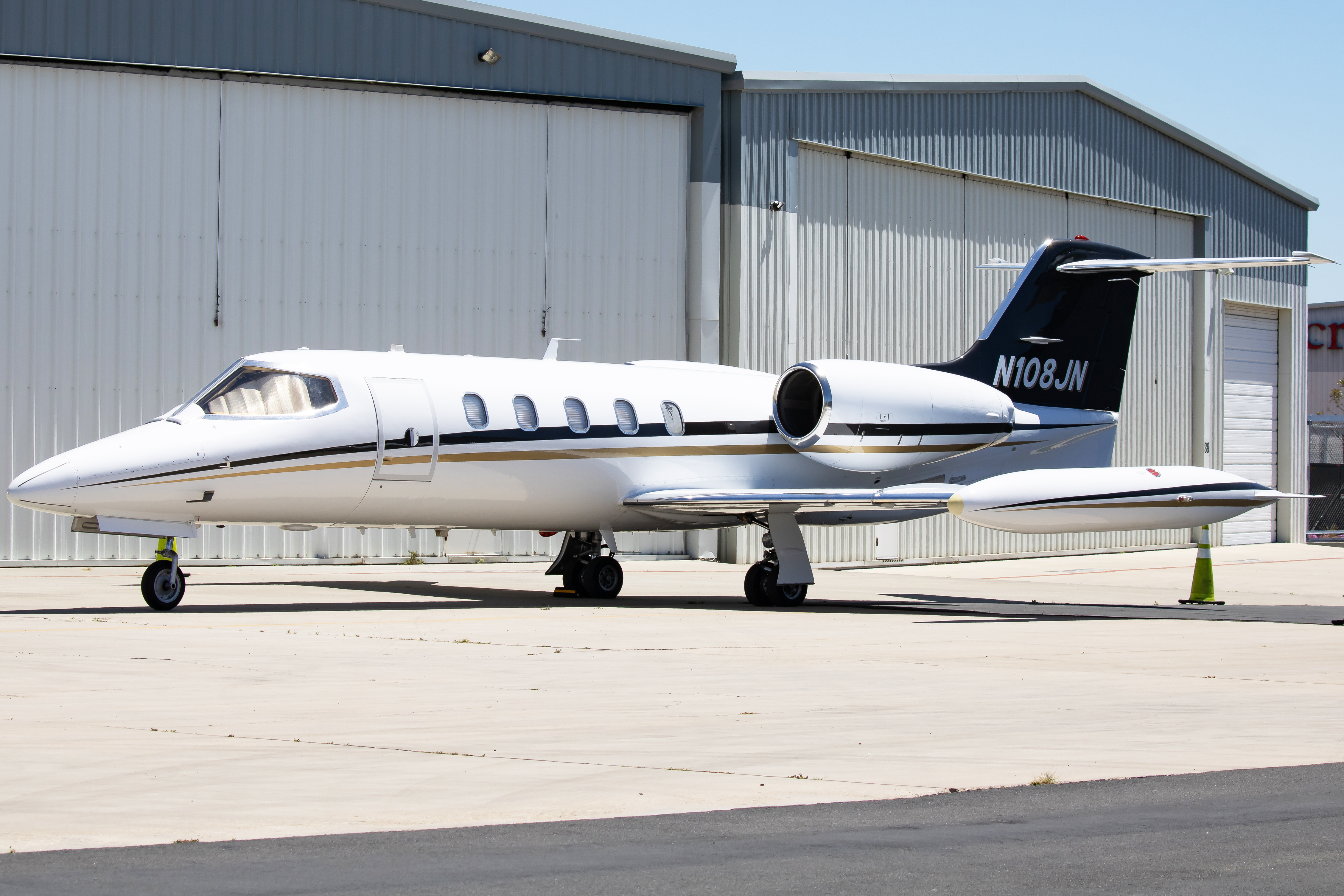 Full size: PRIVATE Learjet 35 N108JN at Montgomery-Gibbs Executive Airport