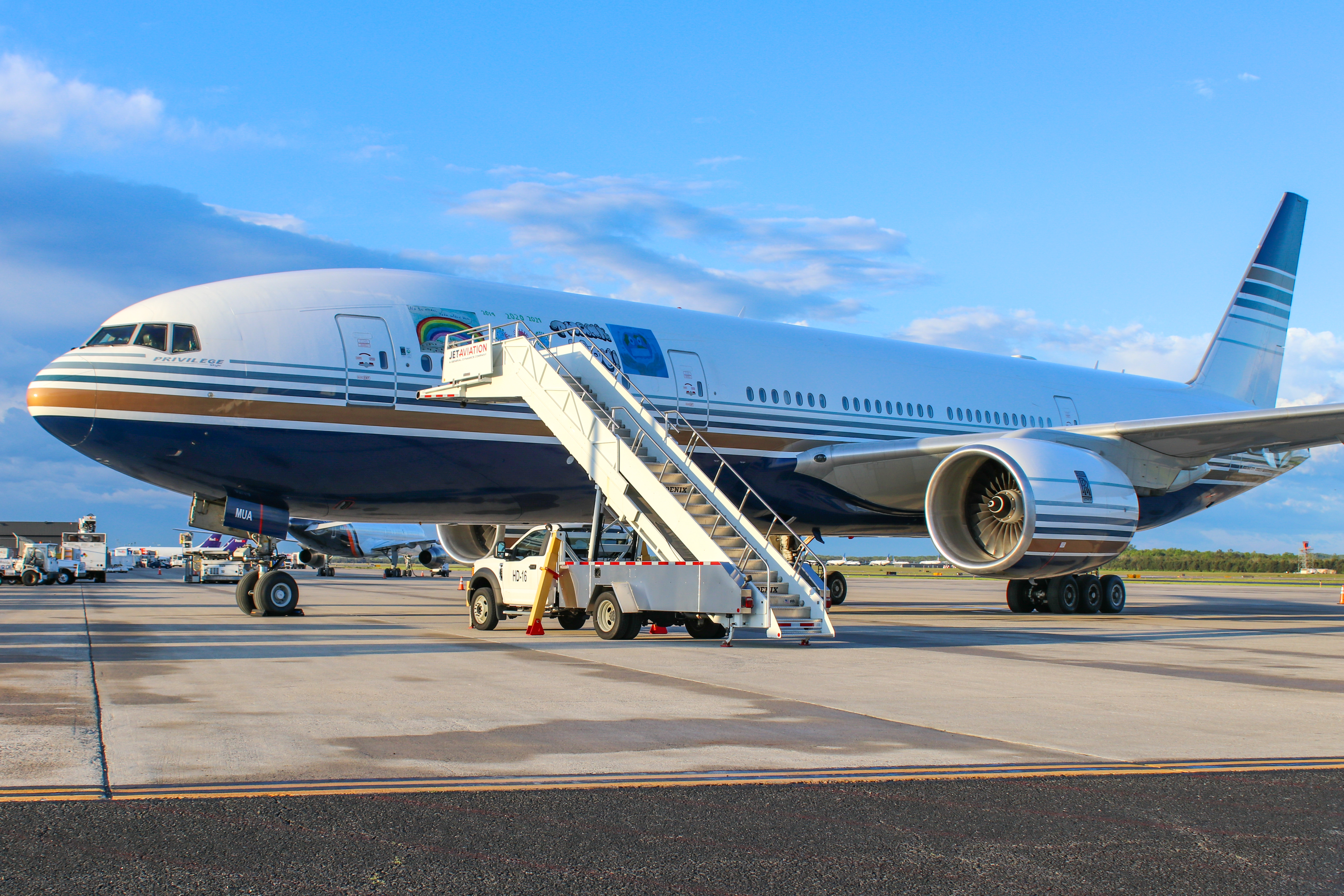 Full size: Privilege Style Boeing 777-200ER EC-MUA at Washington Dulles International Airport