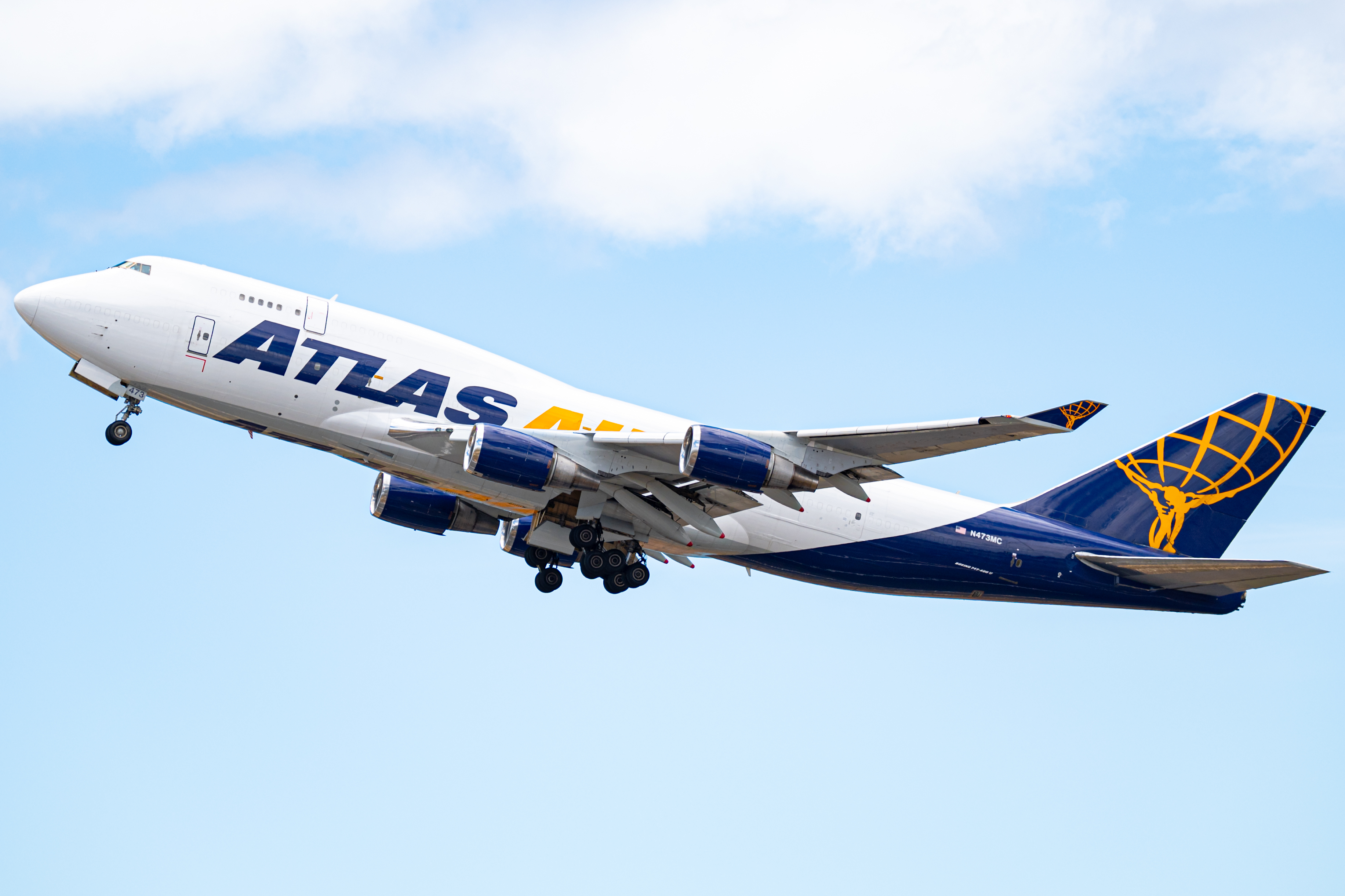 Full size: Atlas Air Boeing 747-400F N473MC at Daniel K Inouye International Airport