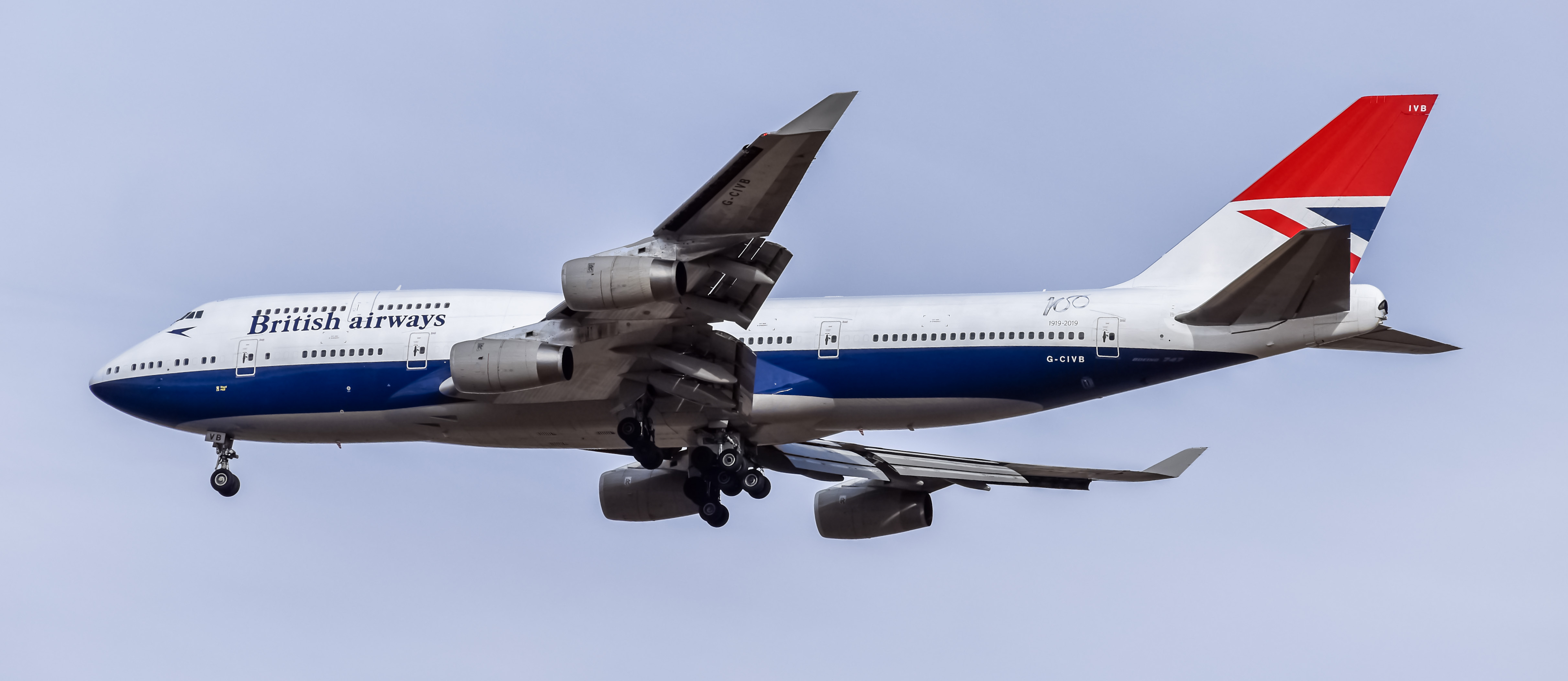 Full size: British Airways Boeing 747-400 G-CIVB at Denver International Airport