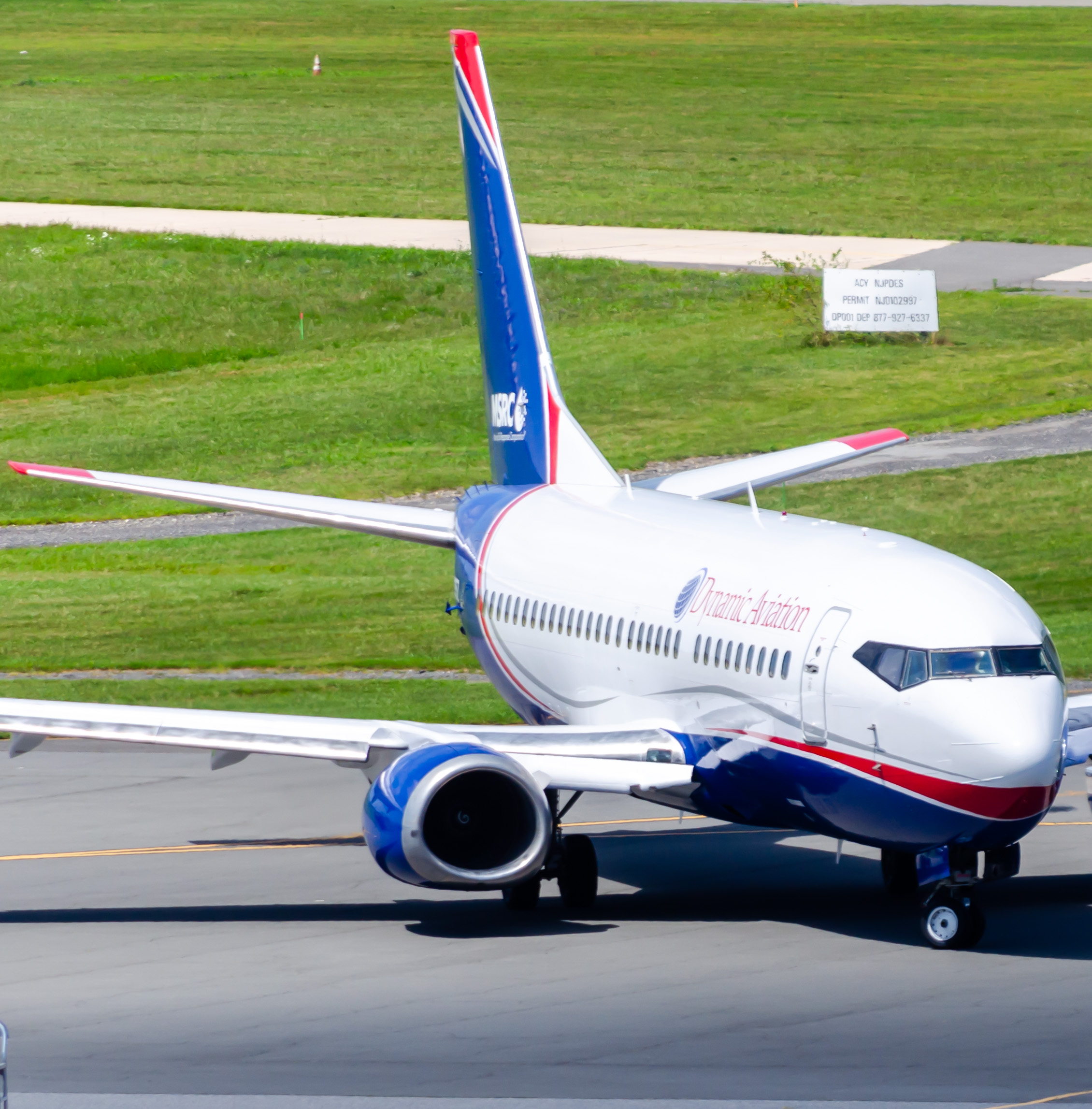Full size: Dynamic Aviation  Boeing 737-500 N735Z at Atlantic City International Airport