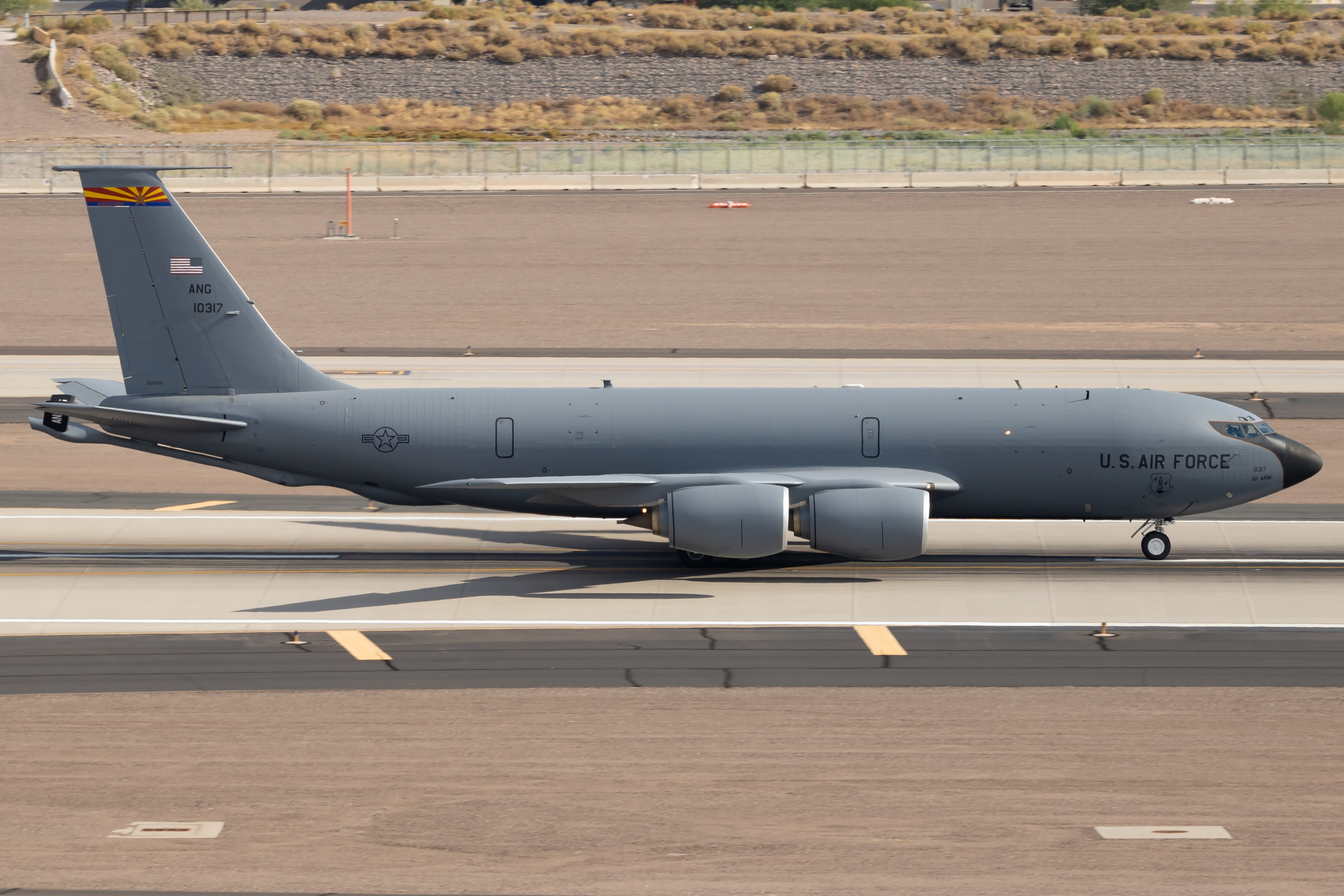 Full size: Air National Guard Boeing KC-135 Stratotanker 61-0317 at Phoenix Sky Harbor International Airport