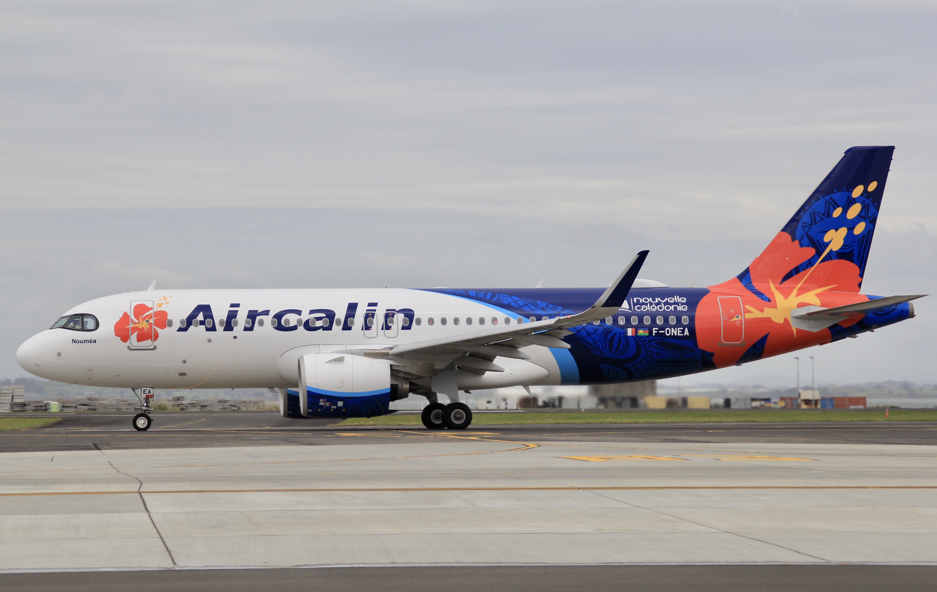 Full size: Aircalin Airbus A320 F-ONEA at Auckland International Airport