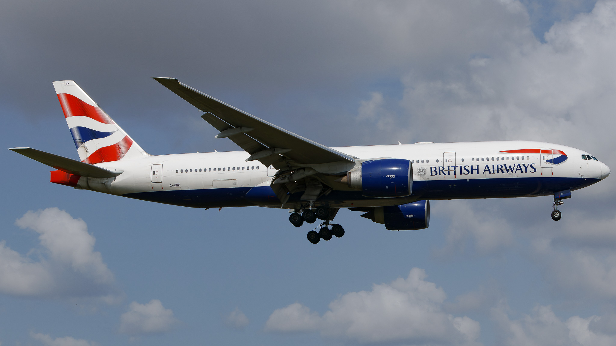 Full size: British Airways Boeing 777-200 G-VIIP at Tampa International Airport