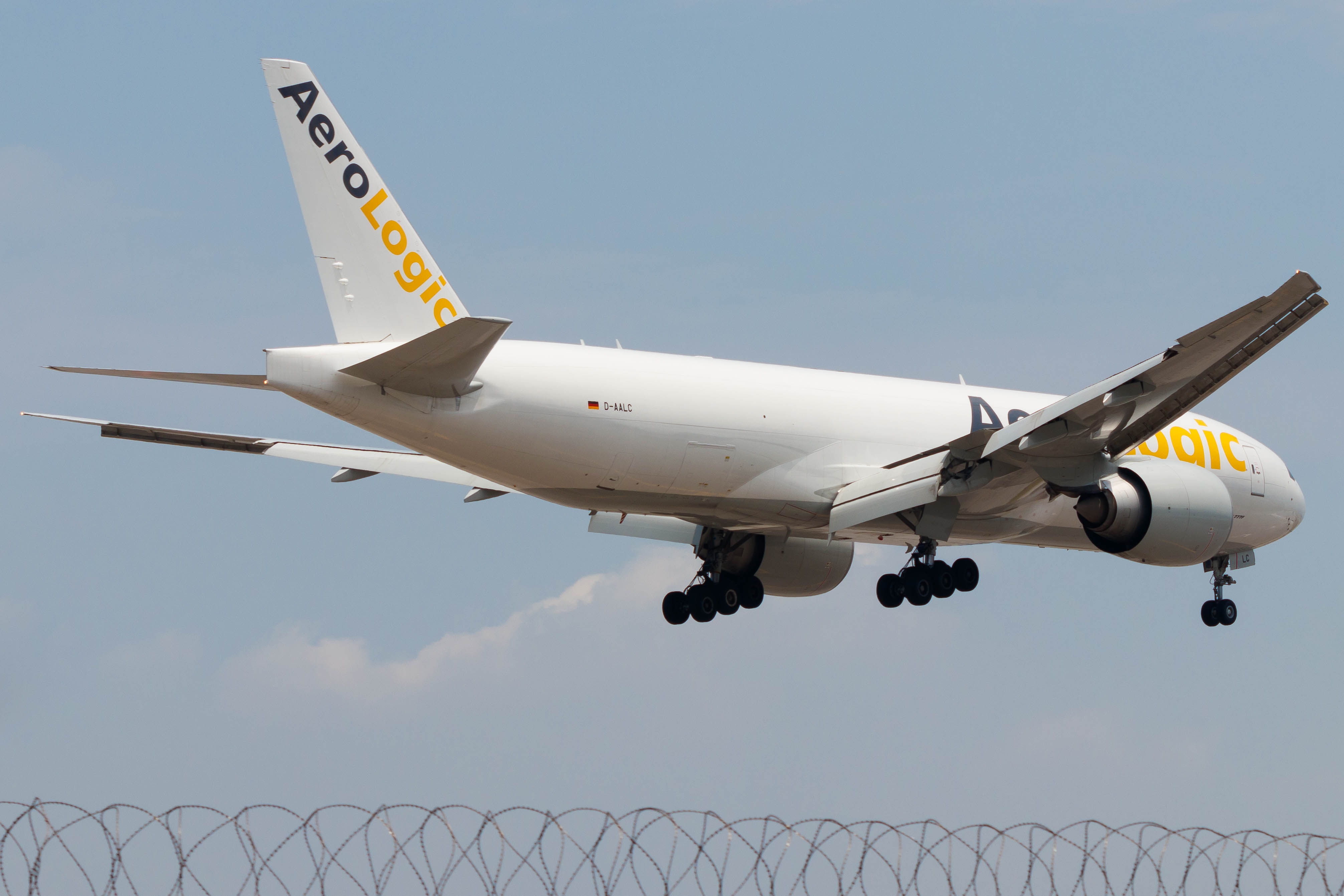 Full size: AeroLogic Boeing 777-F D-AALC at Hong Kong International Airport