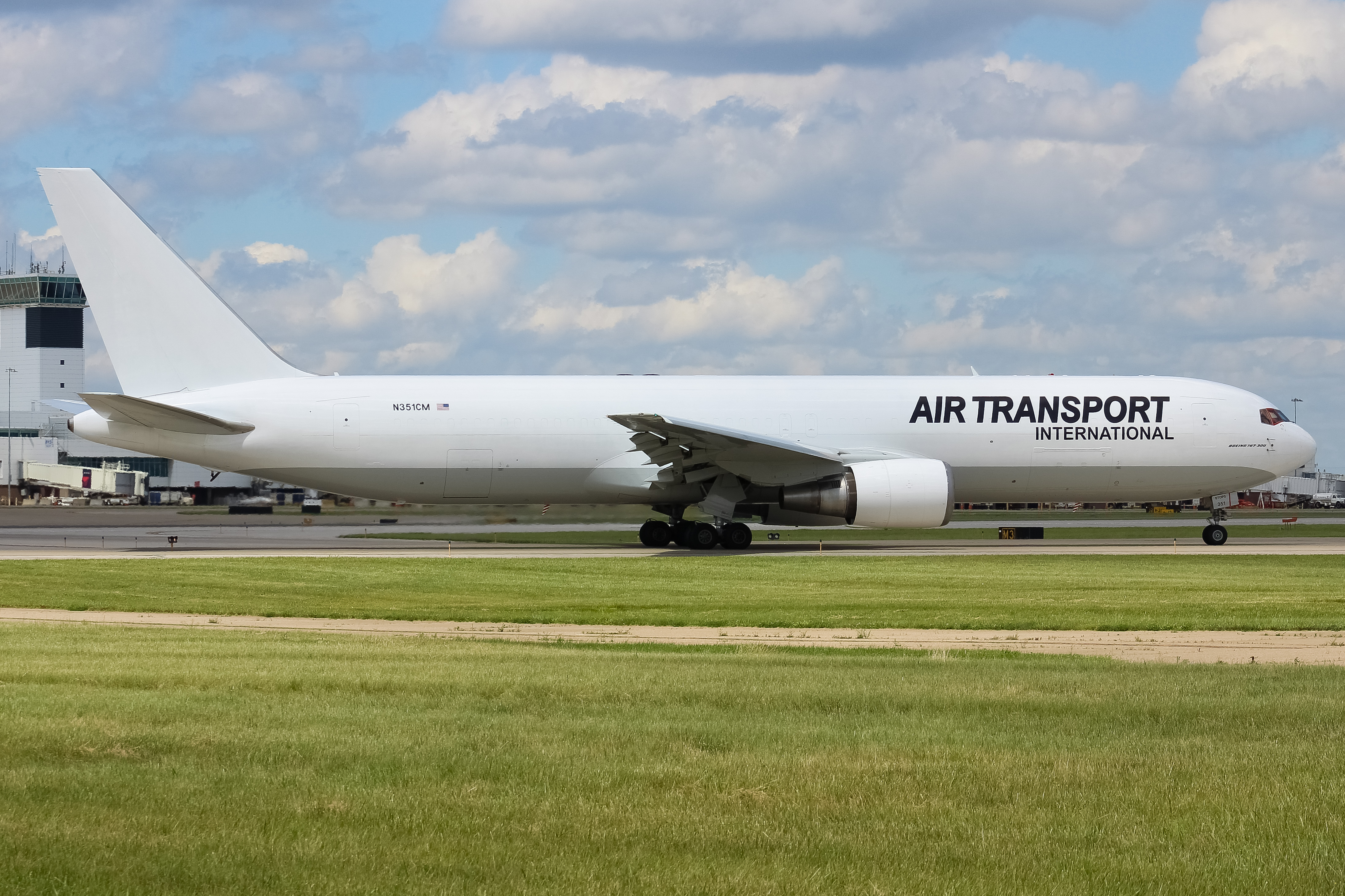 Full size: Air Transport International Boeing 767-300F N351CM at Cincinnati/Northern Kentucky International Airport