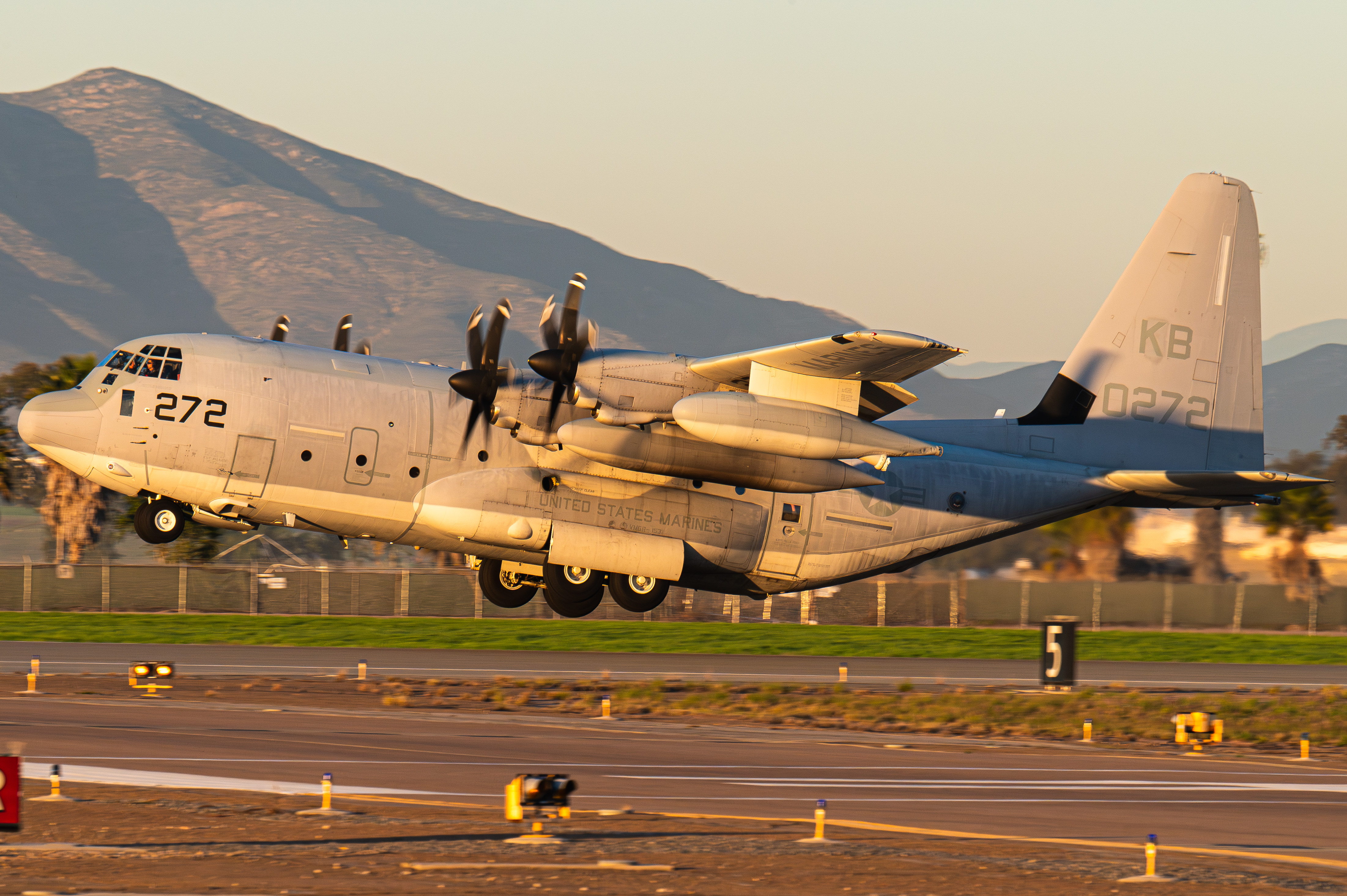 Full size: USMC - United States Marine Corp Lockheed Martin KC-130J Hercules 170272 at Brown Field Municipal Airport