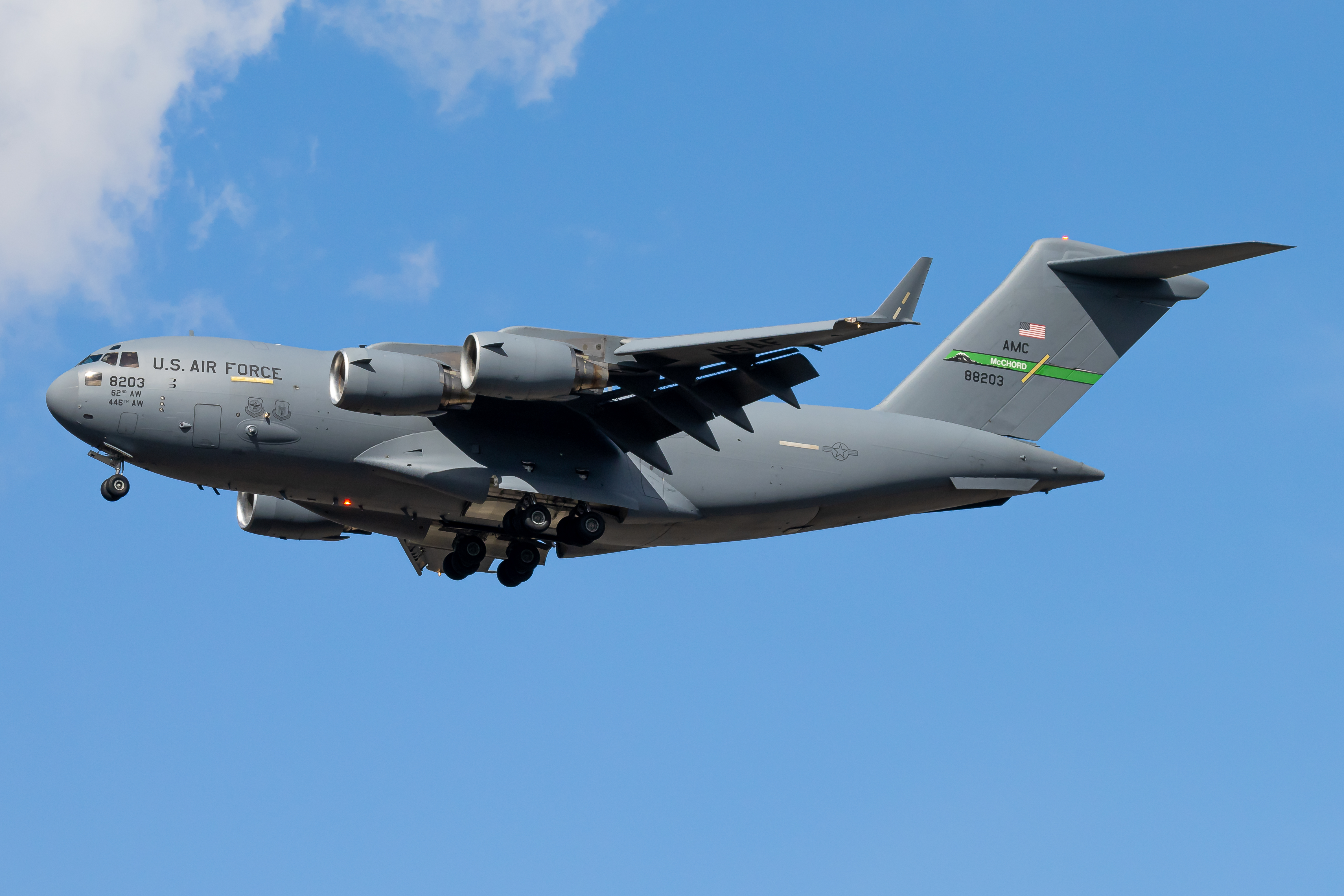 Full size: USAF - United States Air Force Boeing C-17 Globemaster III 08-8203 at Boise Air Terminal/Gowen Field