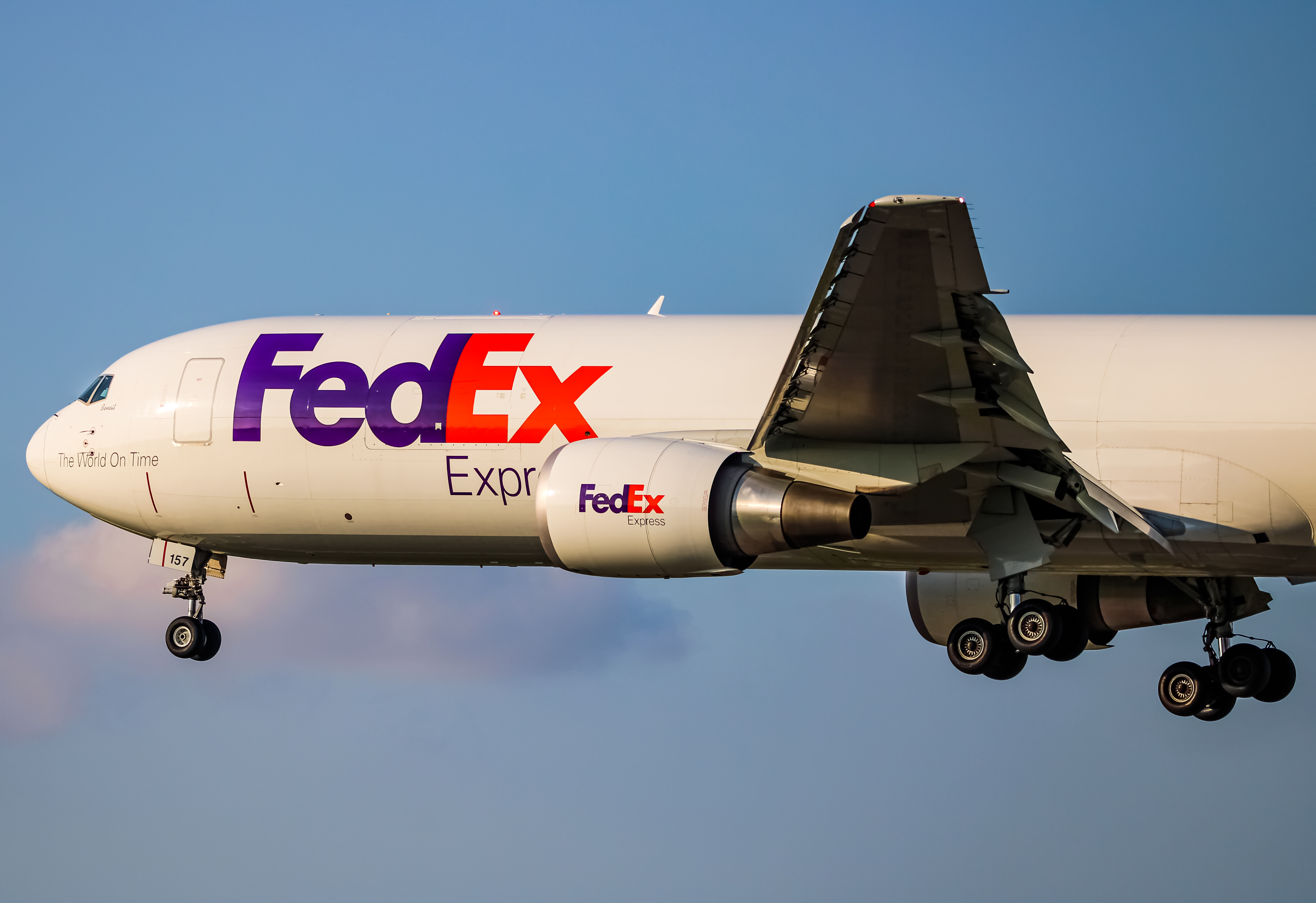 Full size: FedEx Boeing 767-300F N157FE at Baltimore/Washington International Thurgood Marshall Airport