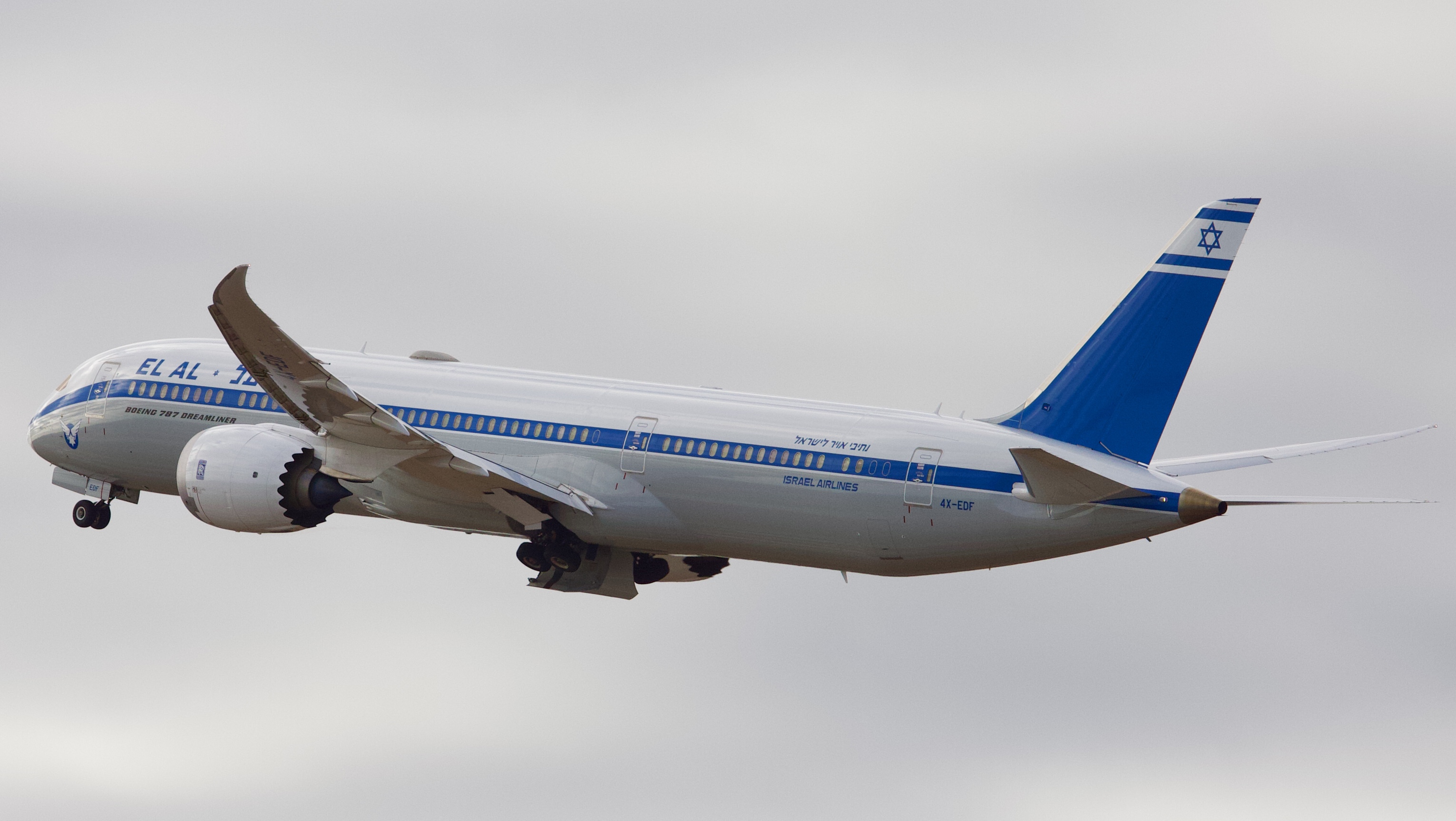 Full size: EL AL Boeing 787-9 4X-EDF at Houston-George Bush Intercontinental Airport