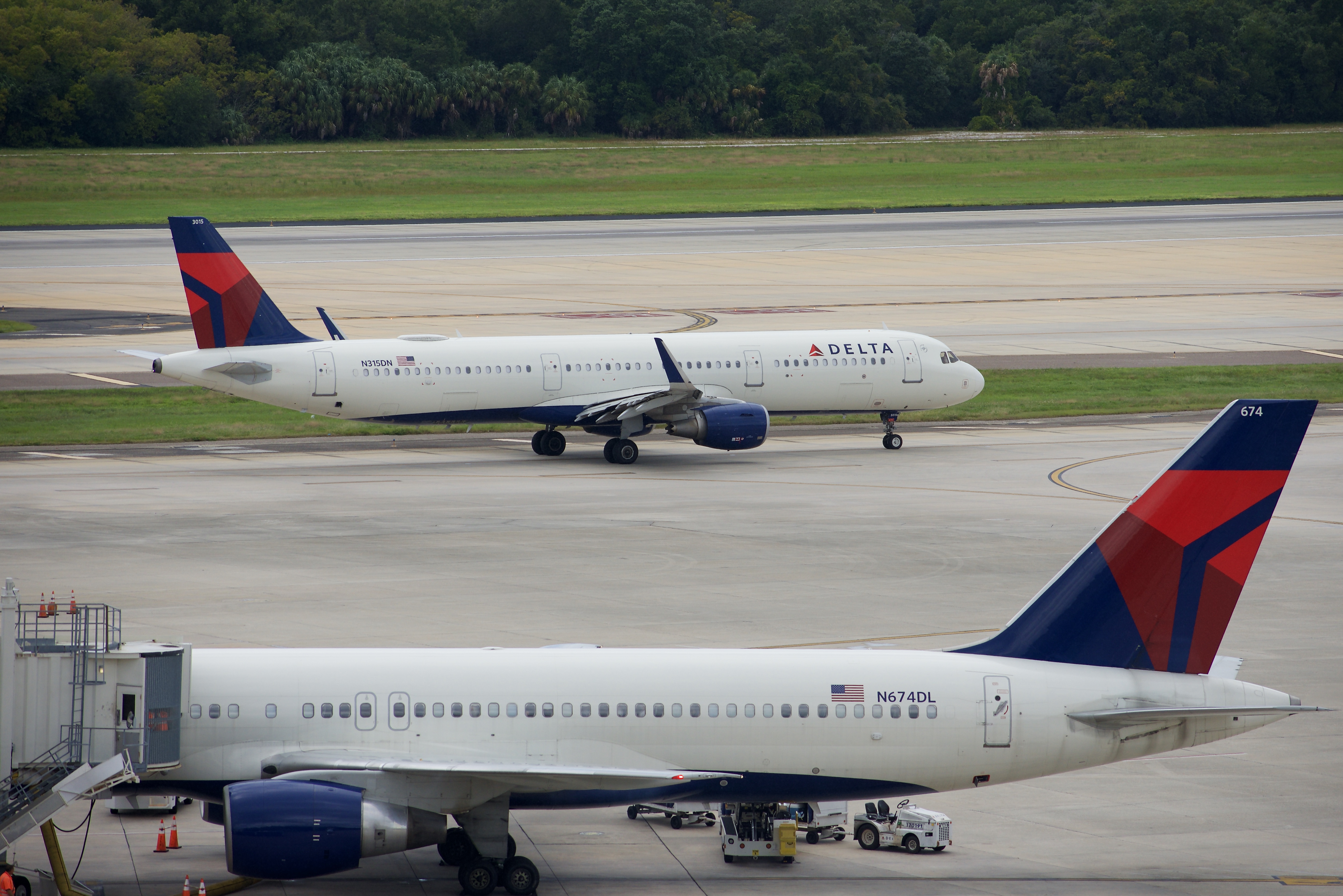 Full size: Delta Airlines Airbus A321-200 N315DN at Tampa International Airport
