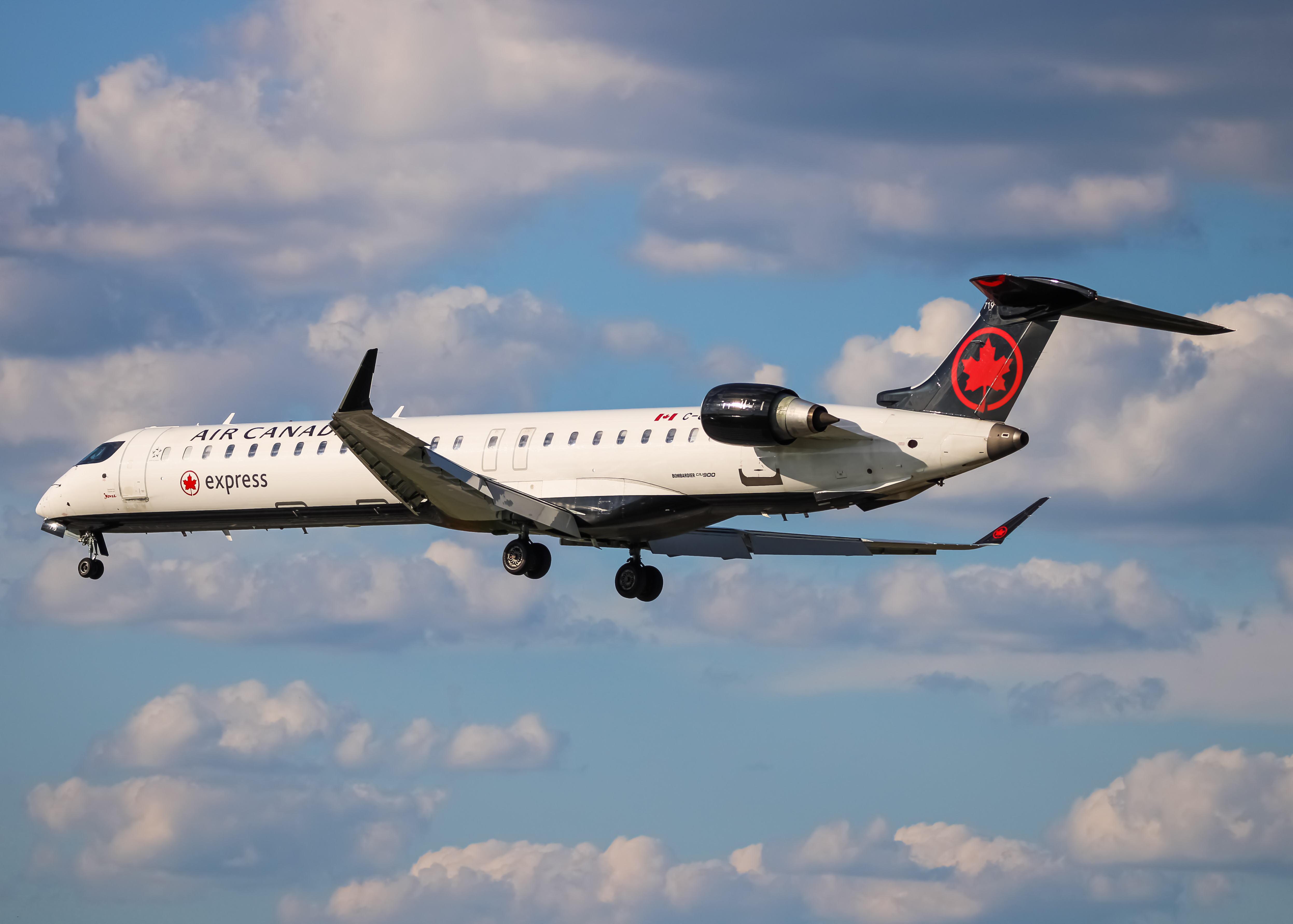 Full size: Air Canada Express Mitsubishi CRJ-900 C-GJZS at Baltimore/Washington International Thurgood Marshall Airport