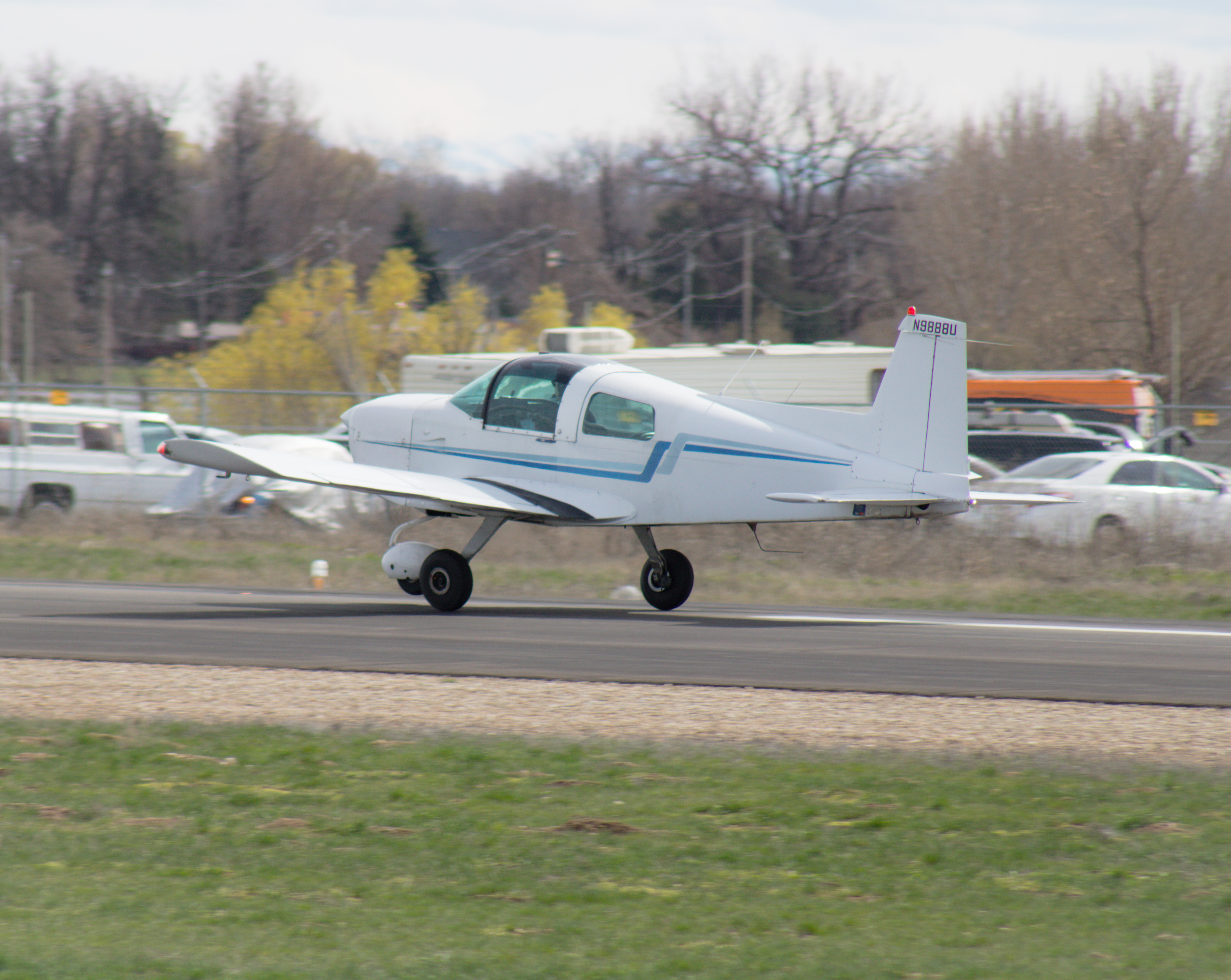 Full size: PRIVATE Grumman American AA-1 N9888U at Nampa Municipal Airport
