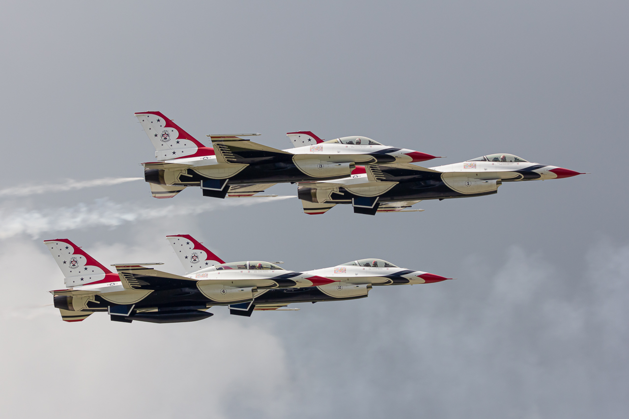 Full size: USAF - United States Air Force General Dynamics F-16 Fighting Falcon N/A at James M Cox Dayton International Airport