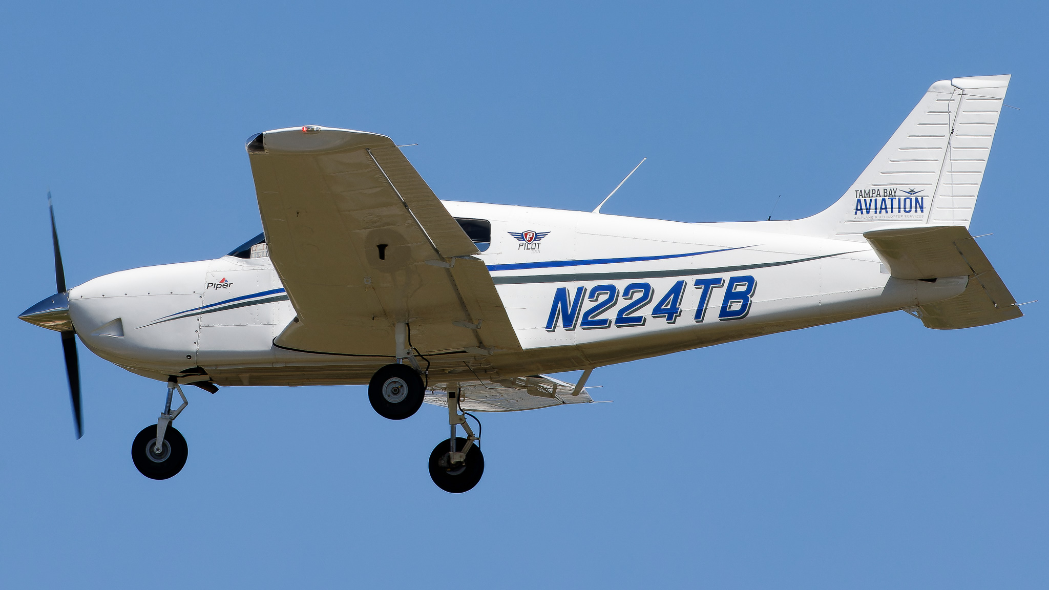 Full size: Tampa Bay Aviation  Piper PA-28-181 Pilot 100i N224TB  at St. Petersburg Clearwater International Airport