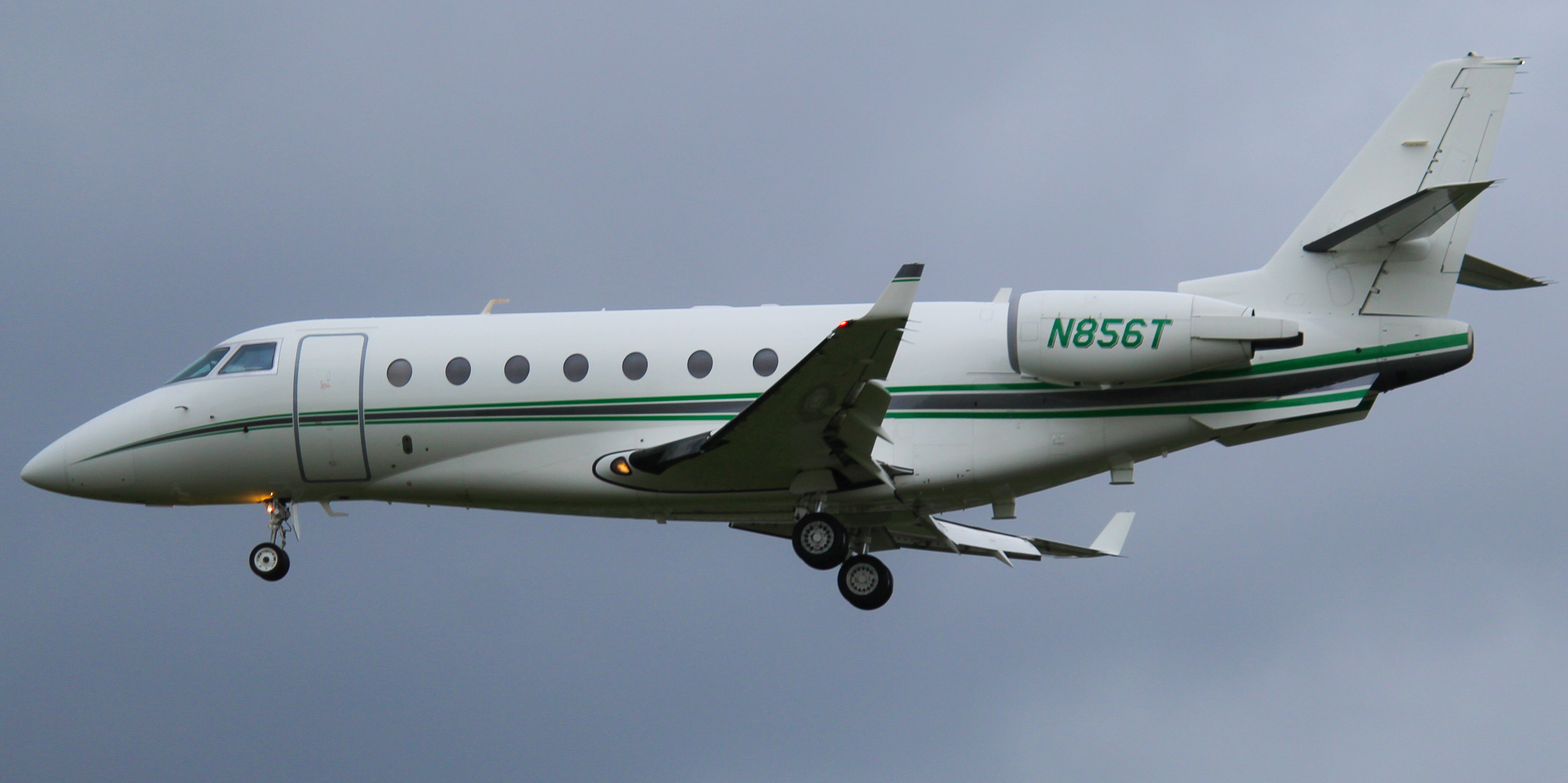 Full size: PRIVATE Gulfstream G200  N856T at Lancaster Airport