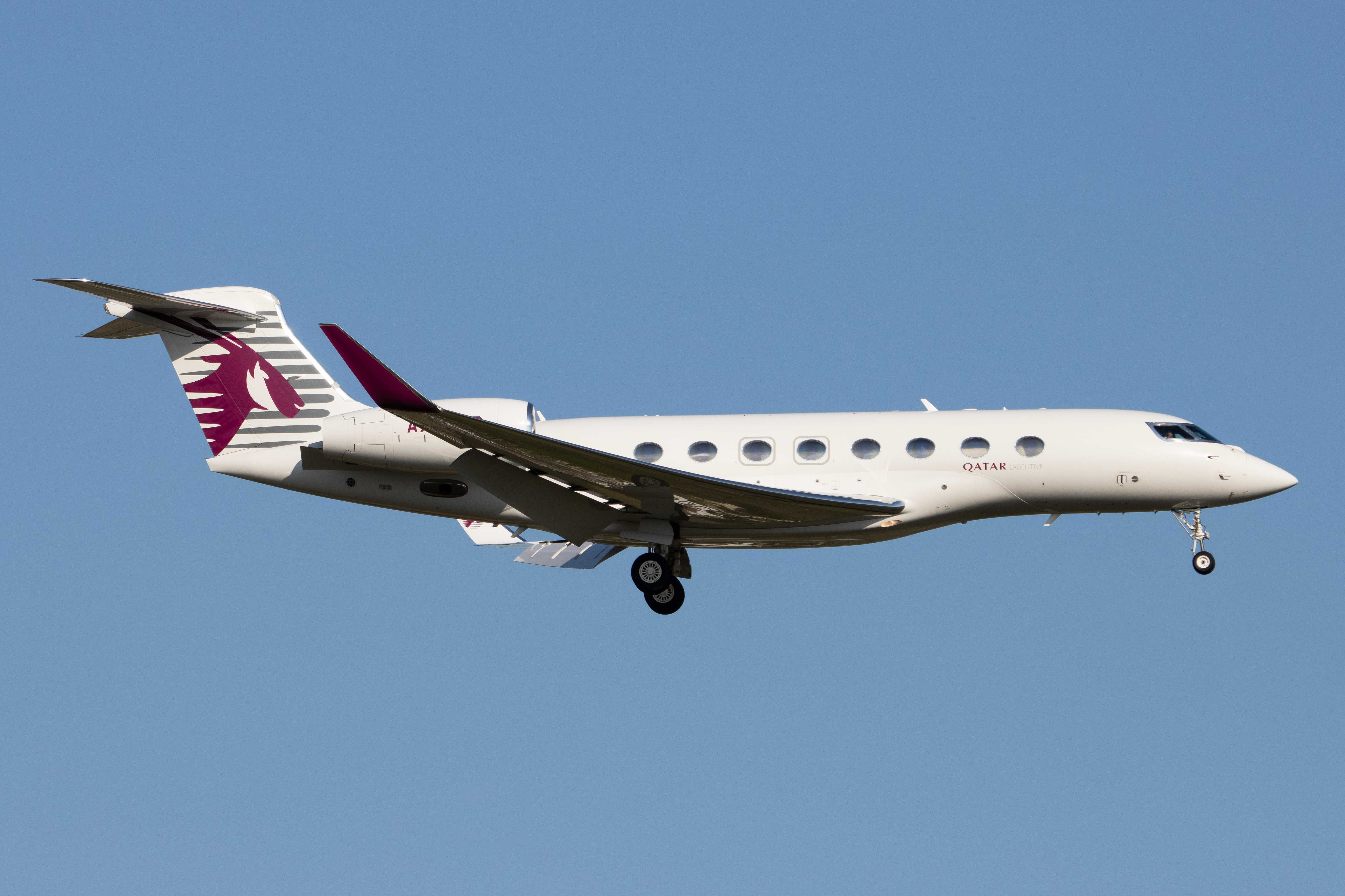 Full size: Qatar Executive Gulfstream G650 A7-CGB at John F. Kennedy International Airport