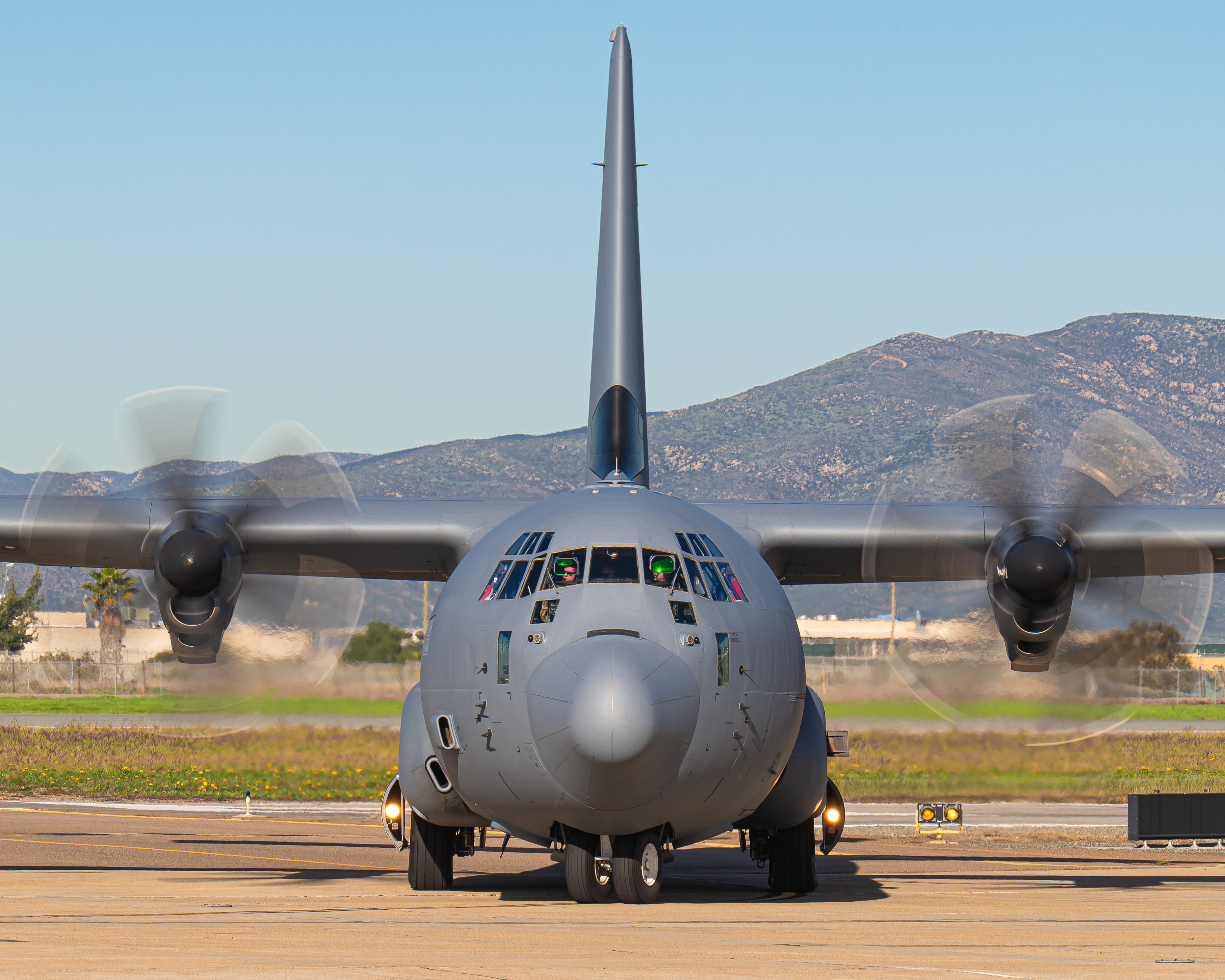 Full size: USAF - United States Air Force Lockheed C-130J Hercules 05-3147 at Brown Field Municipal Airport