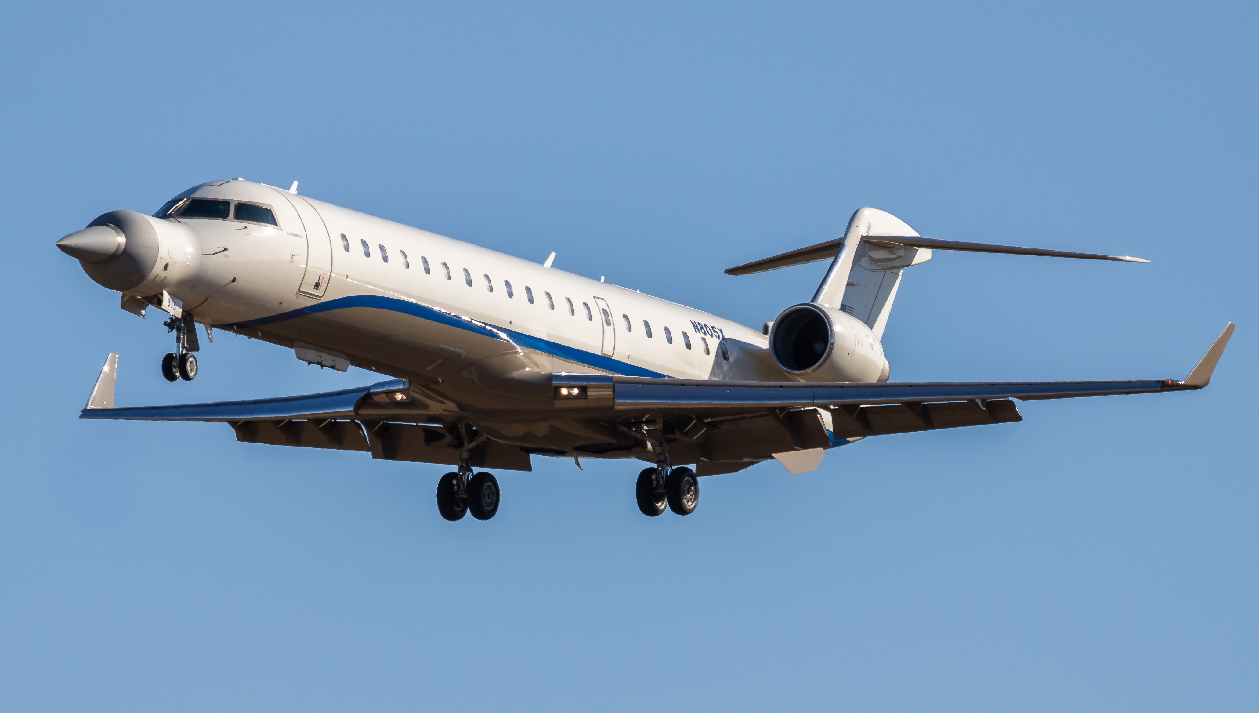 Full size: Northrop Grumman Mitsubishi CRJ-700 N805X at Baltimore/Washington International Thurgood Marshall Airport
